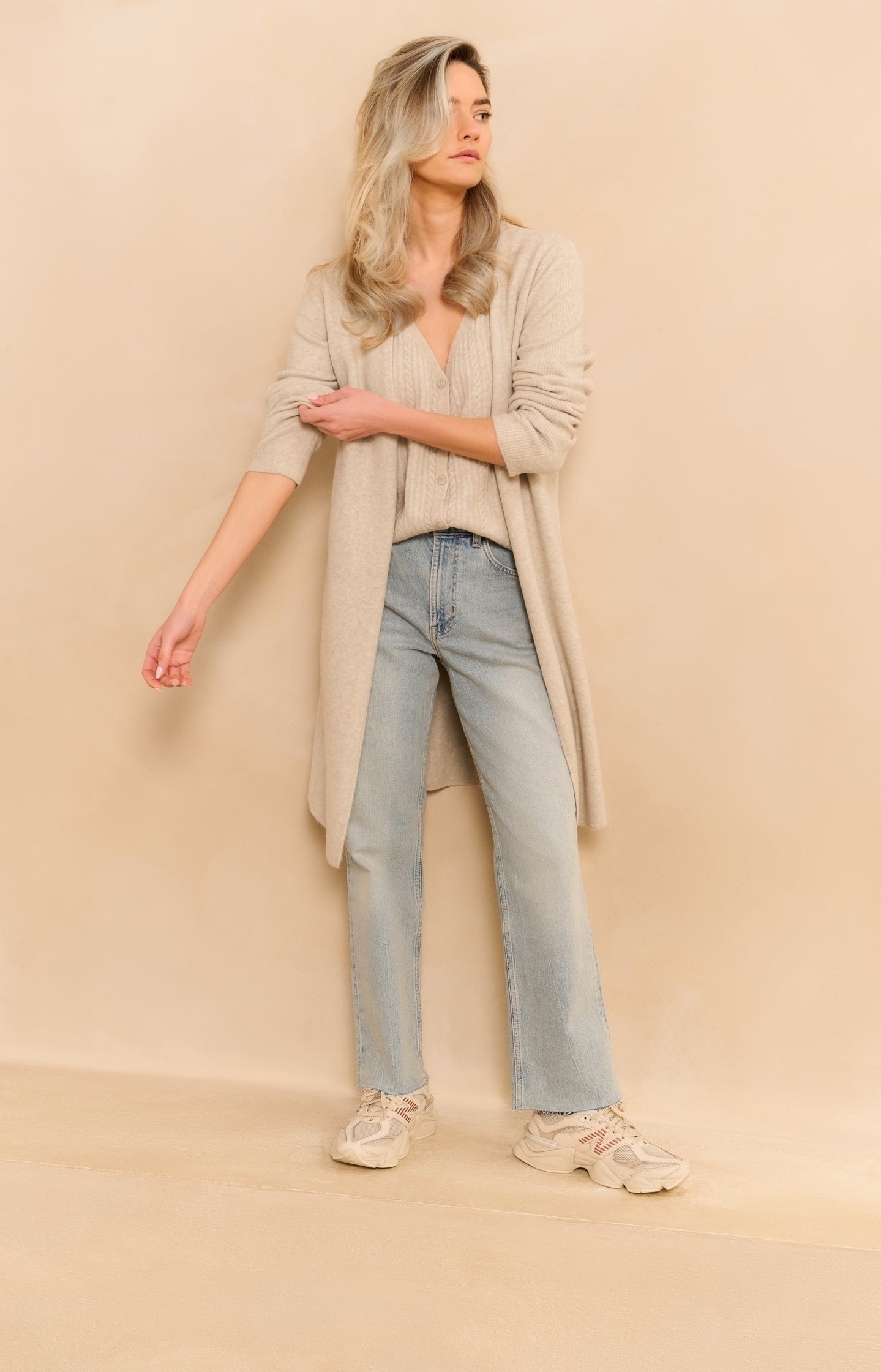 Straight fit denim jeans with washed finish