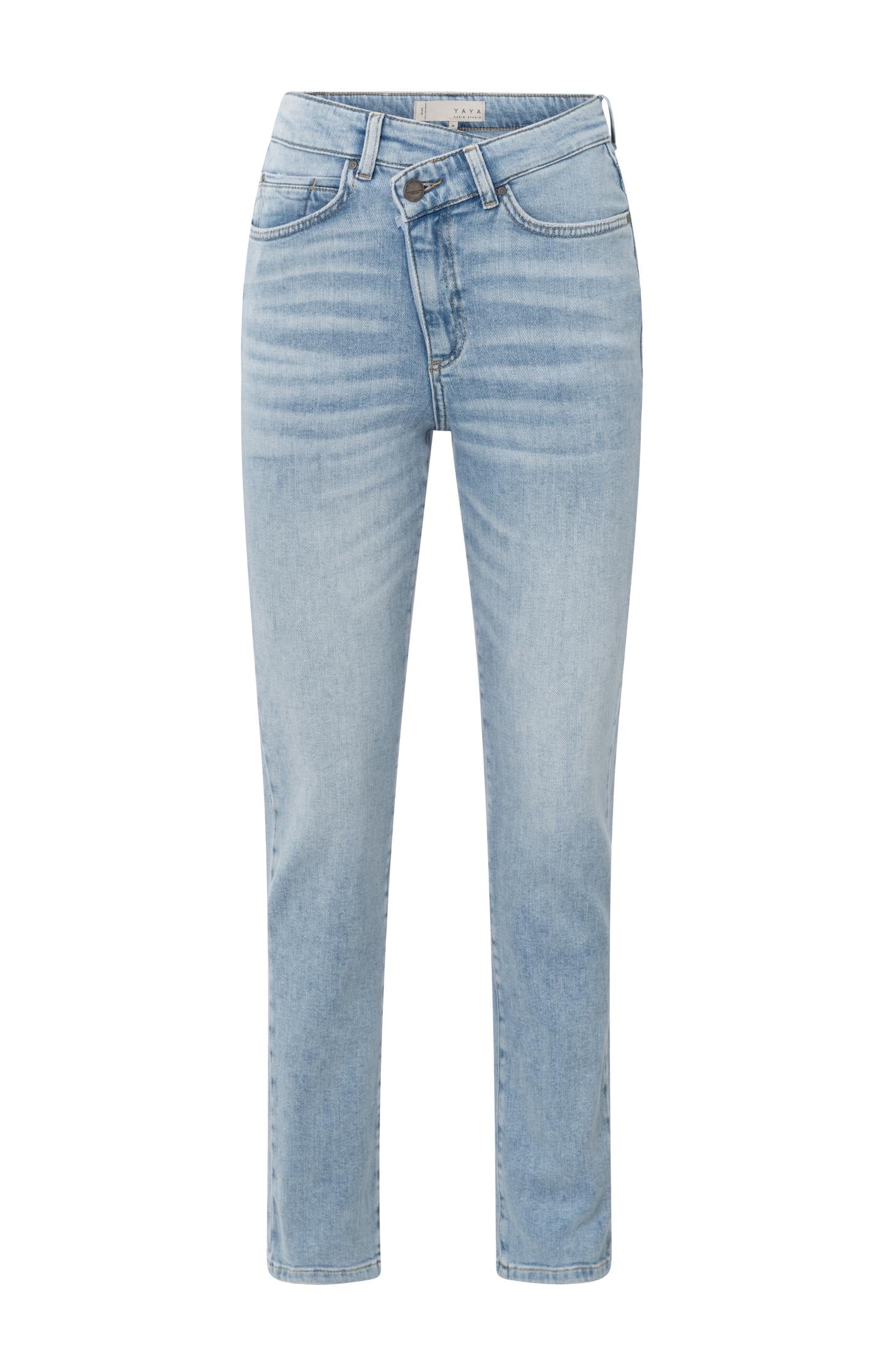 Straight fit jeans with wrap detail - Type: product