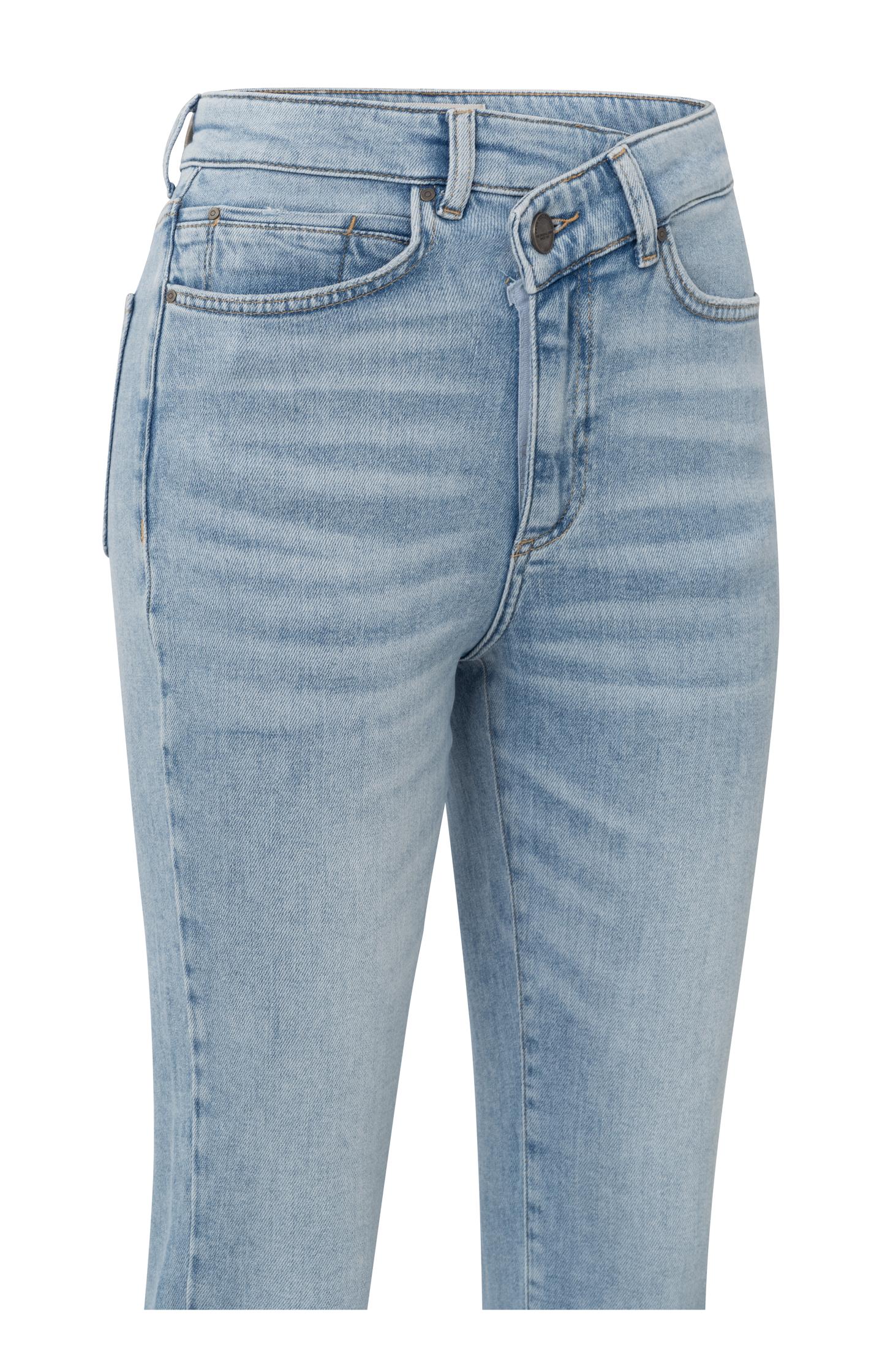 Straight fit jeans with wrap detail