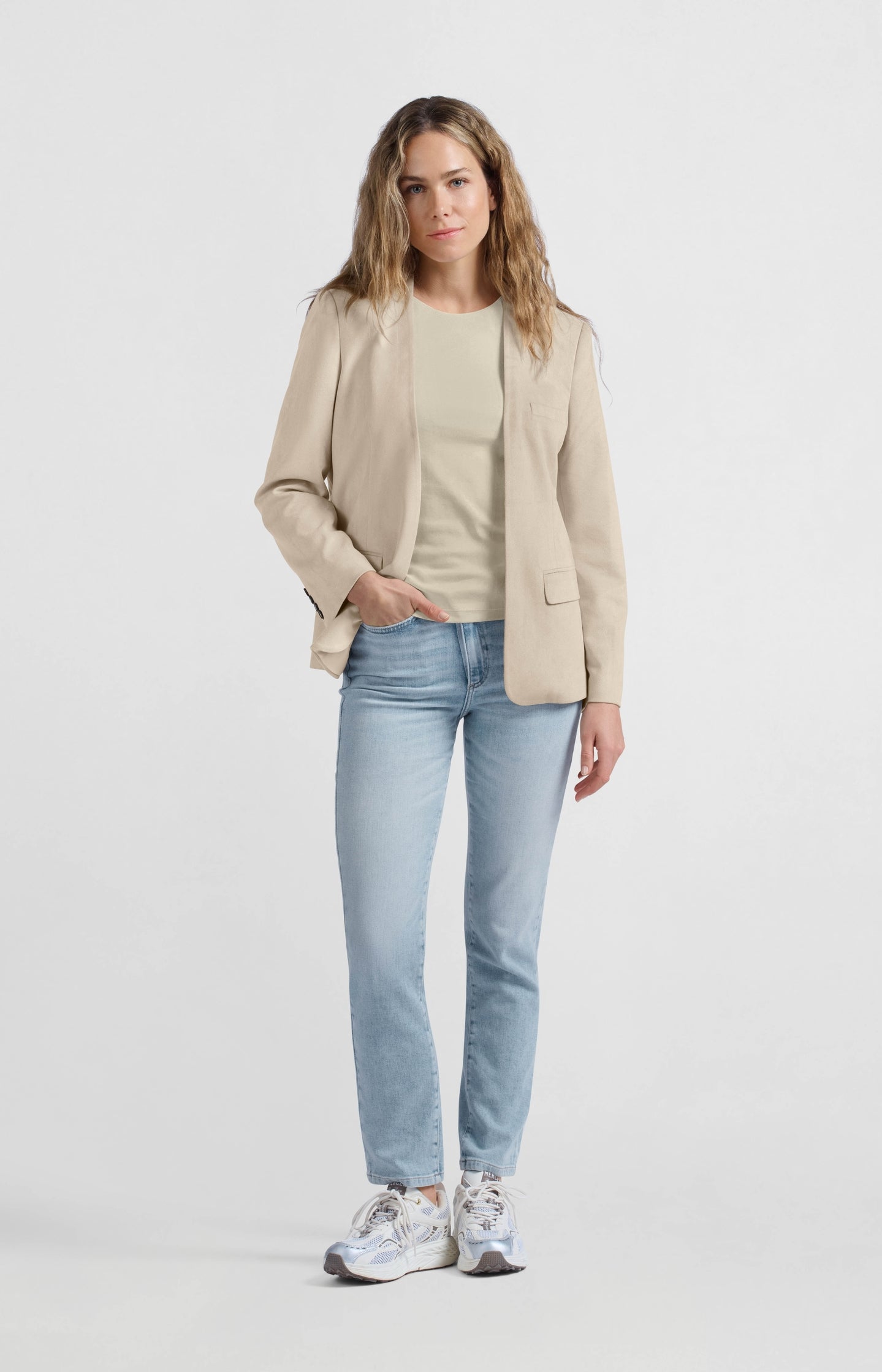 Straight fit jeans with wrap detail