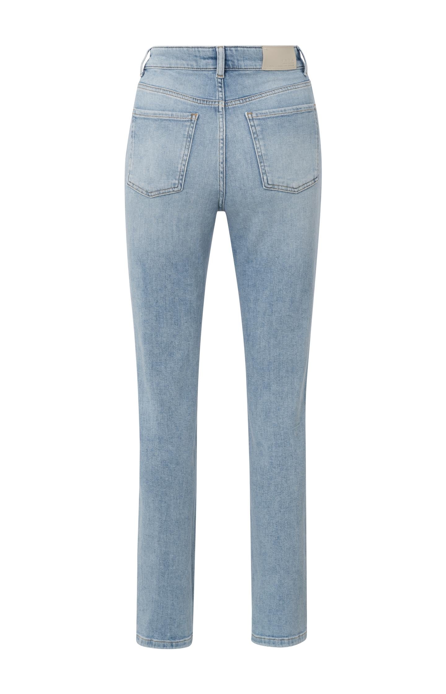 Straight fit jeans with wrap detail