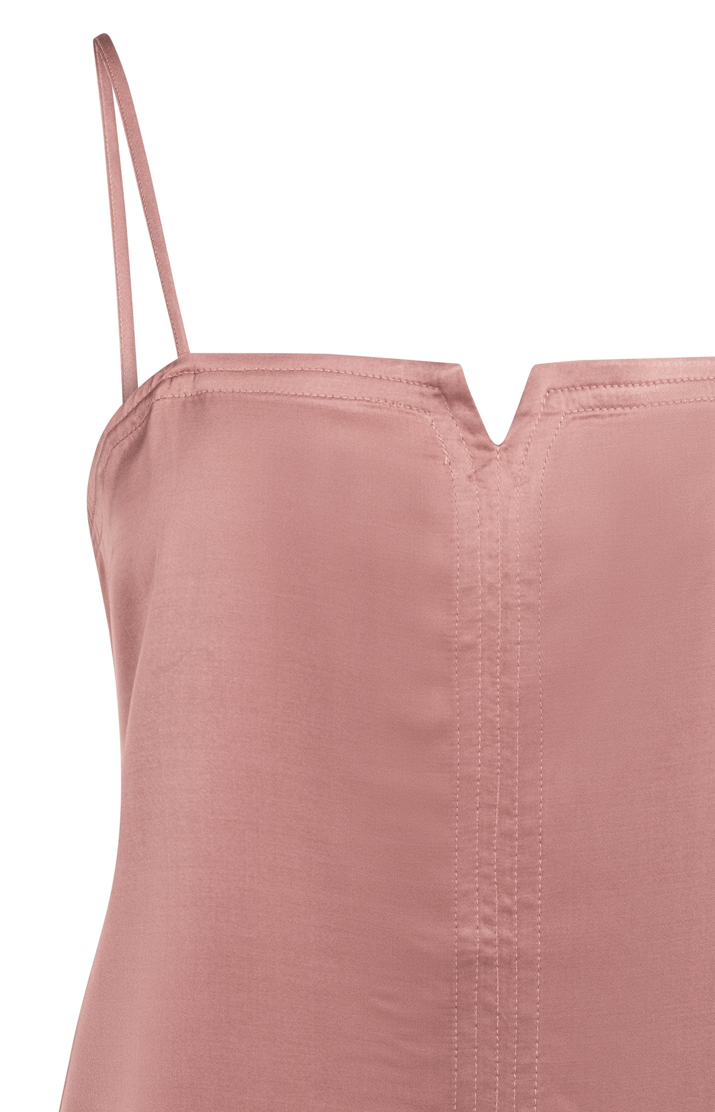 Strappy singlet with subtle V-notch