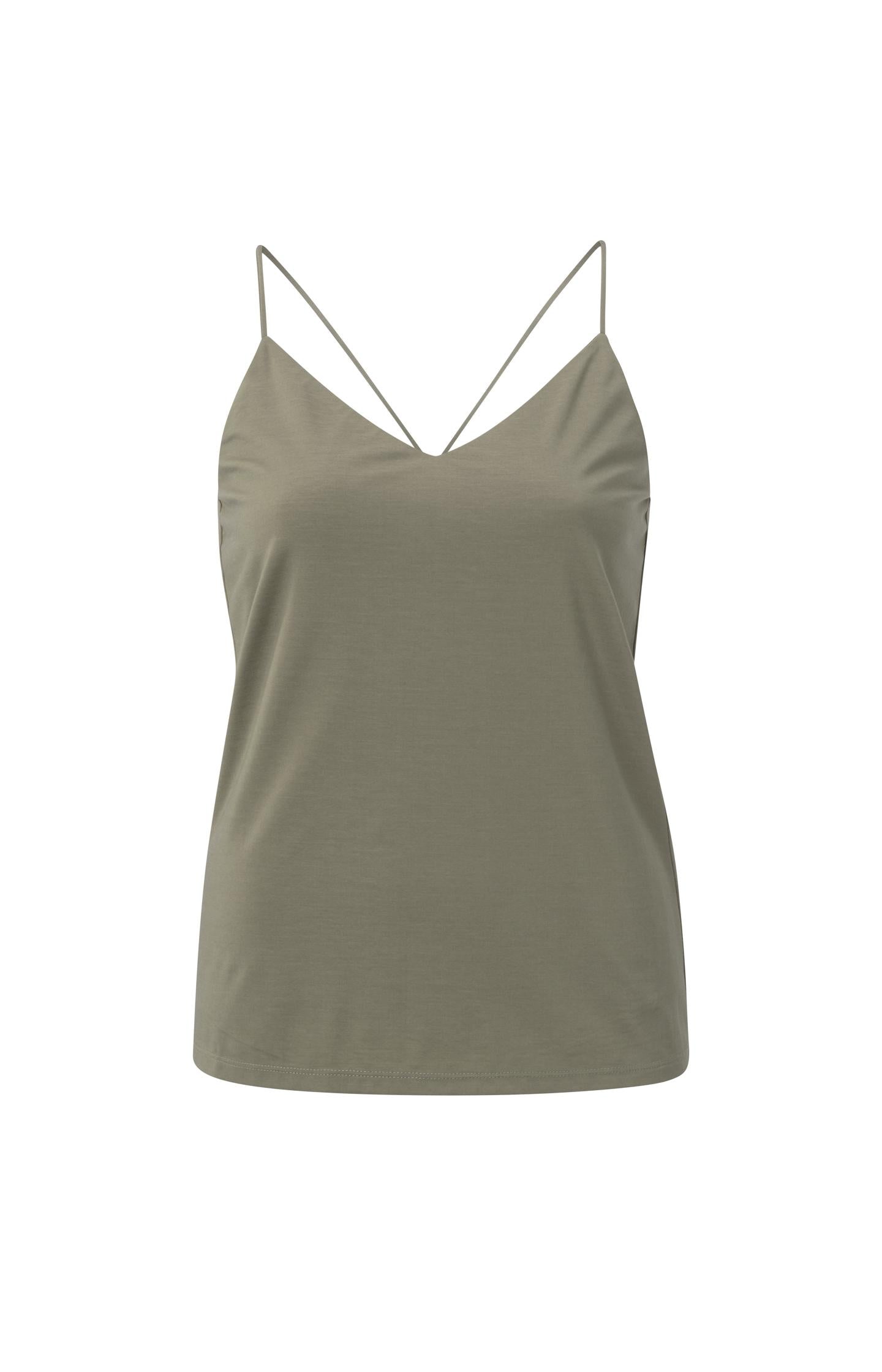 Strappy top with a buckle detail in regular fit - Type: product