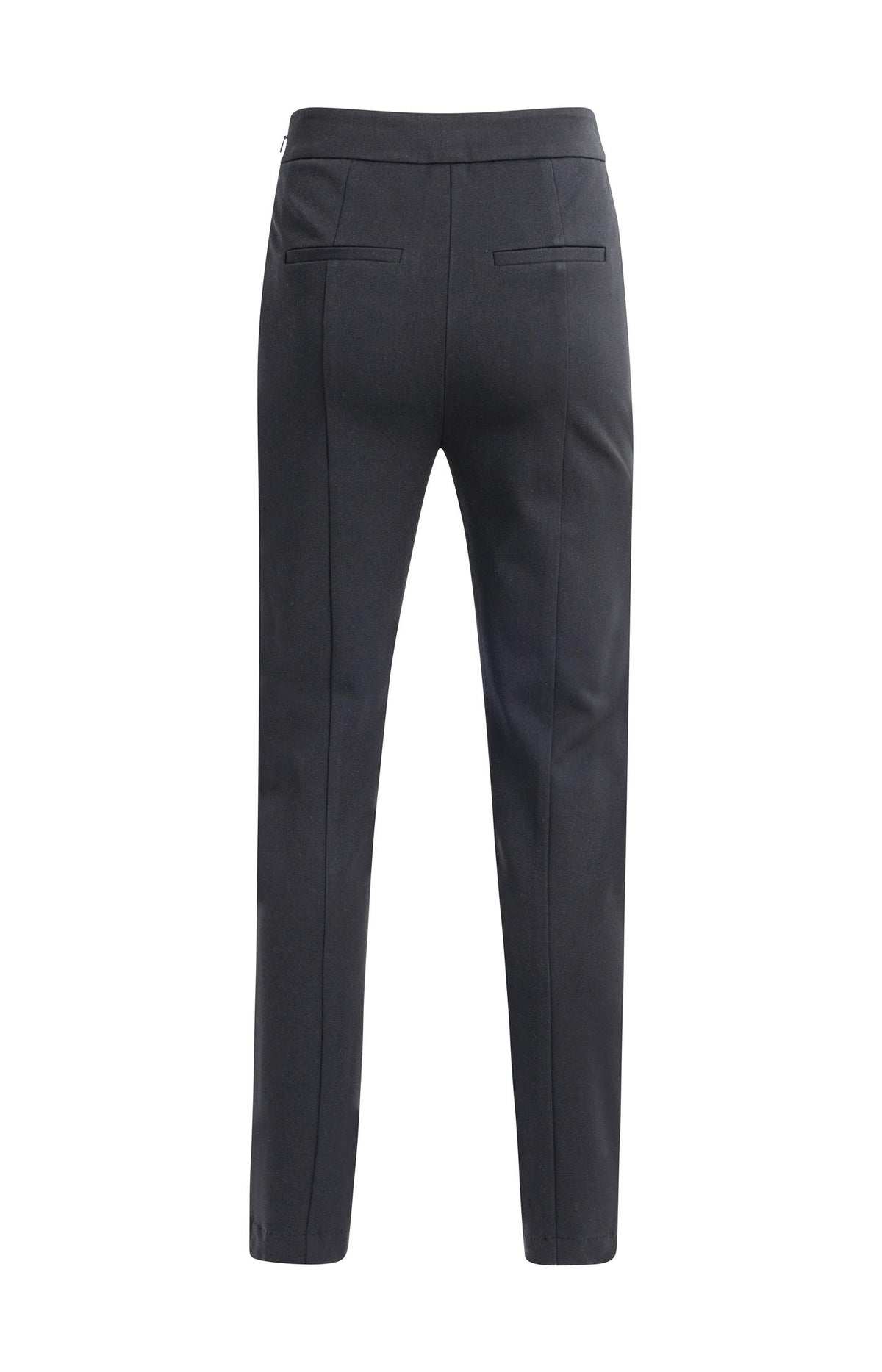 Pantalon slim extensible, fermeture éclair aux coutures - Hole Black