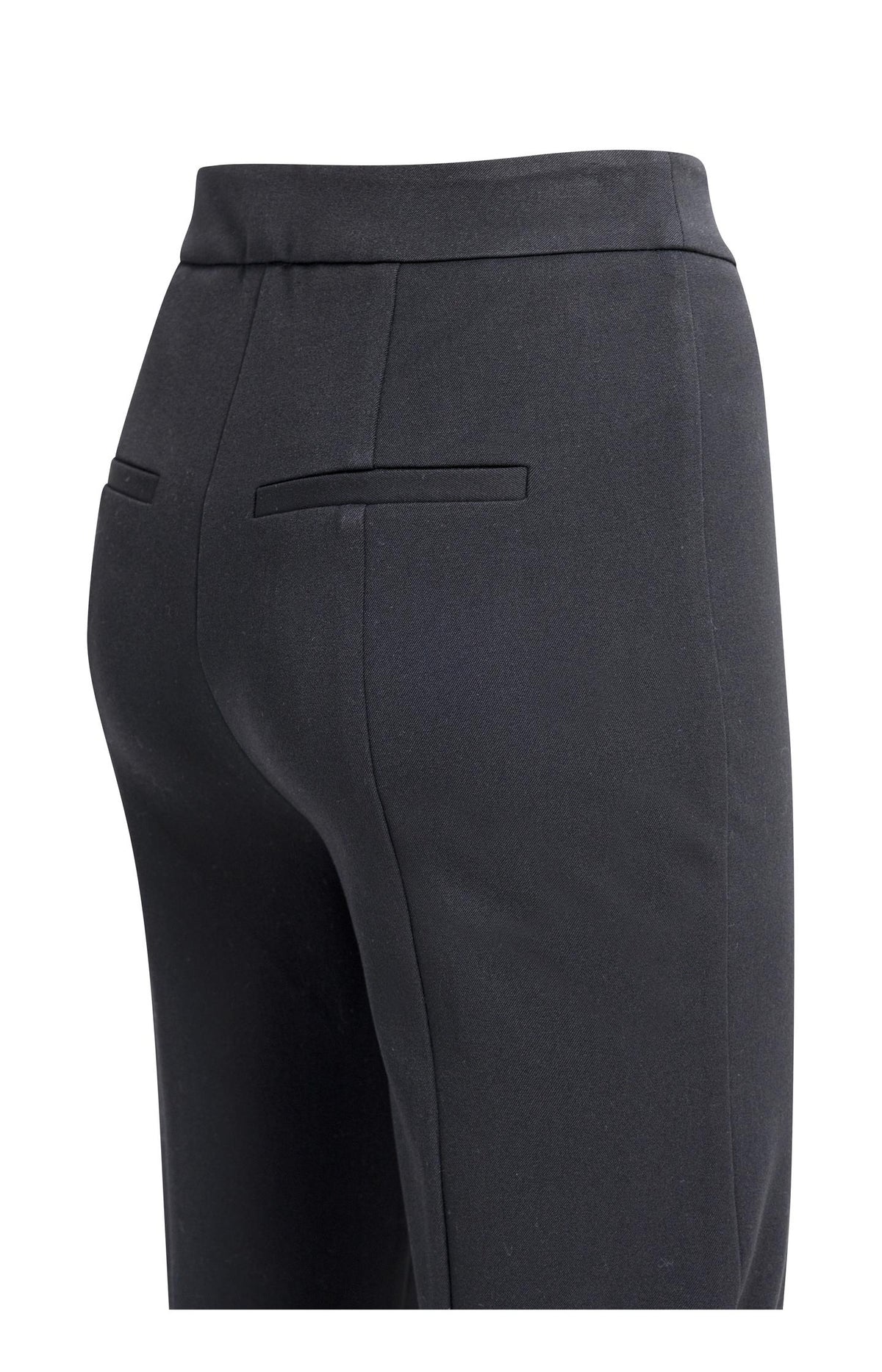 Pantalon slim extensible, fermeture éclair aux coutures - Hole Black