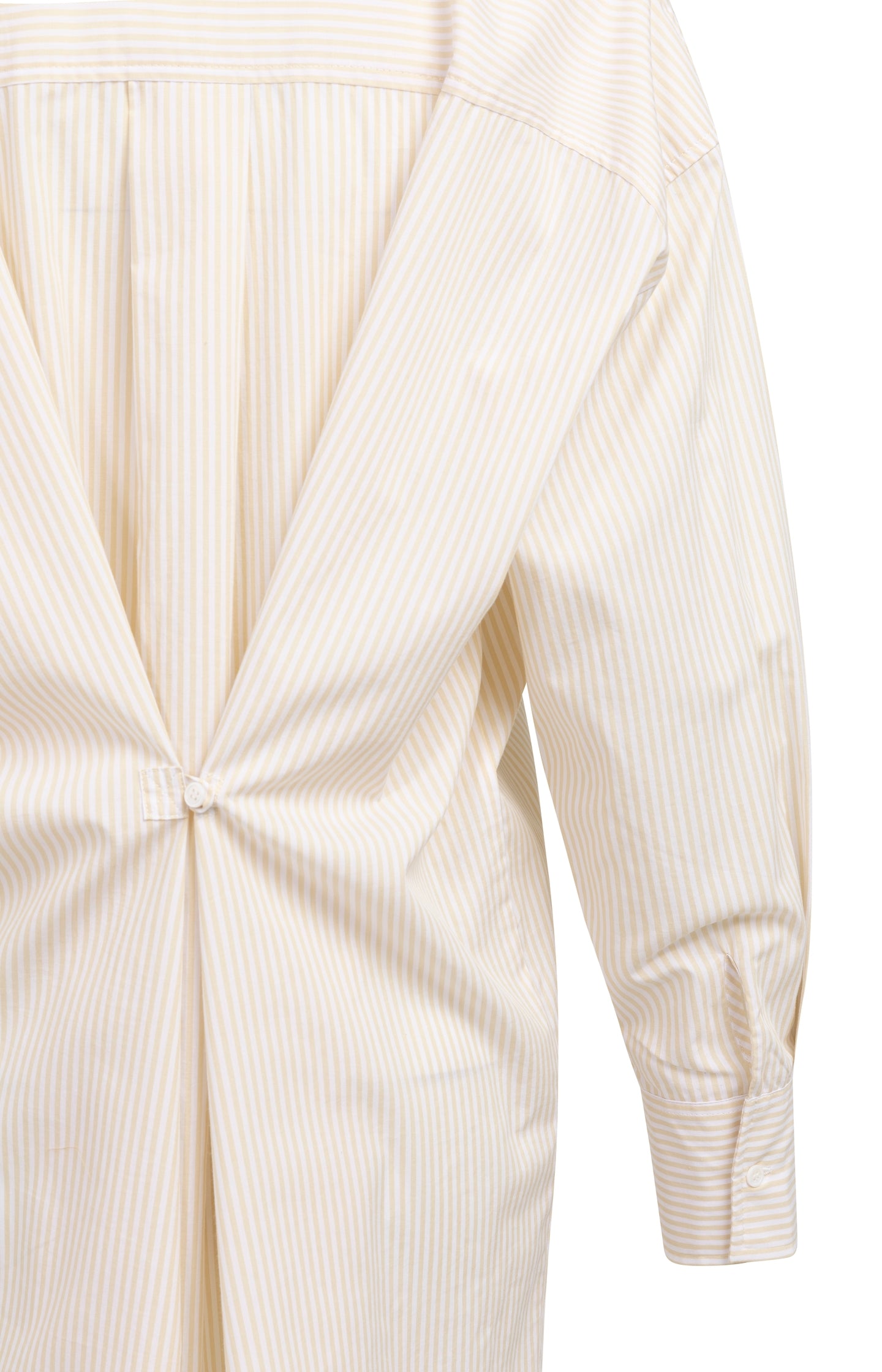 Striped blouse dress with wrap detail