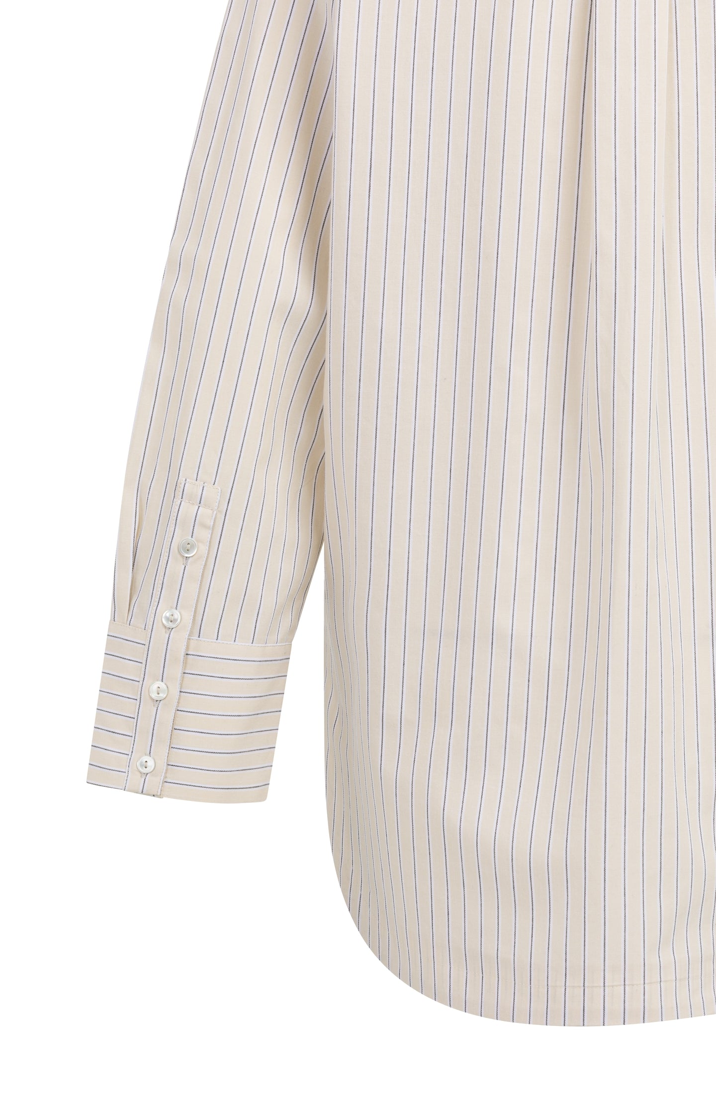 Striped blouse with chest pockets
