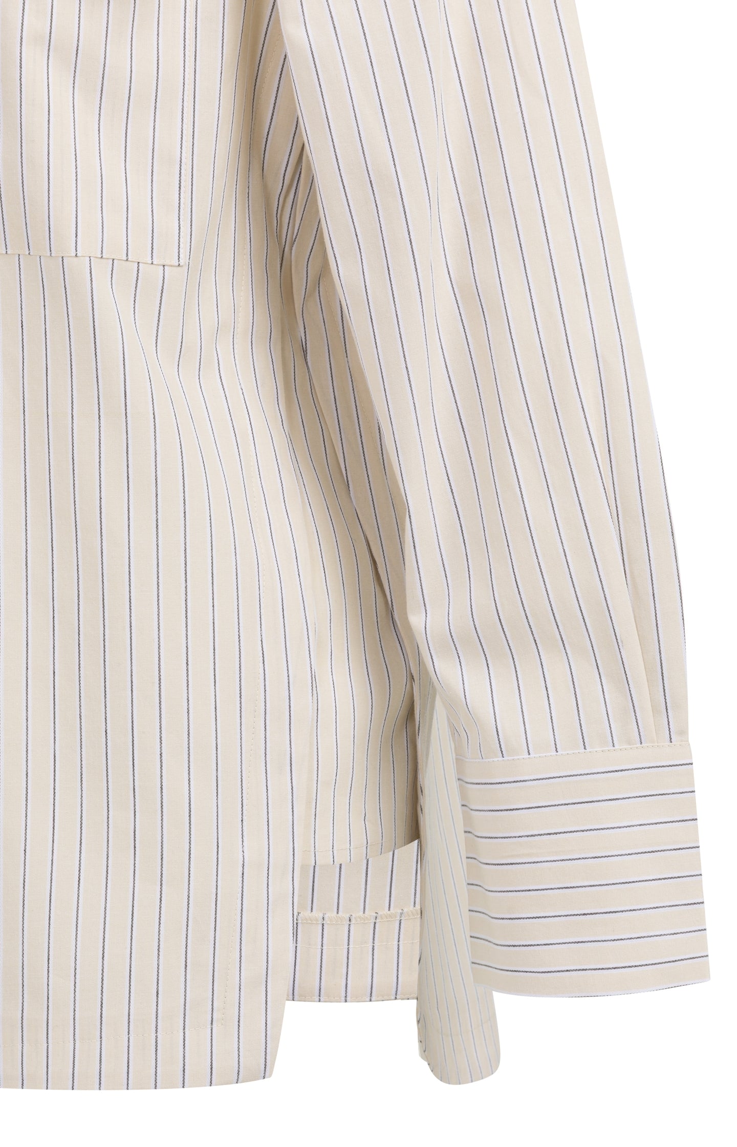 Striped blouse with chest pockets