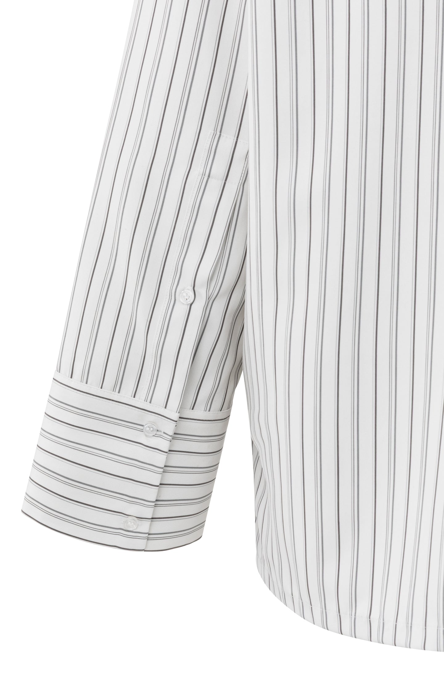 Striped oversized blouse with long sleeves