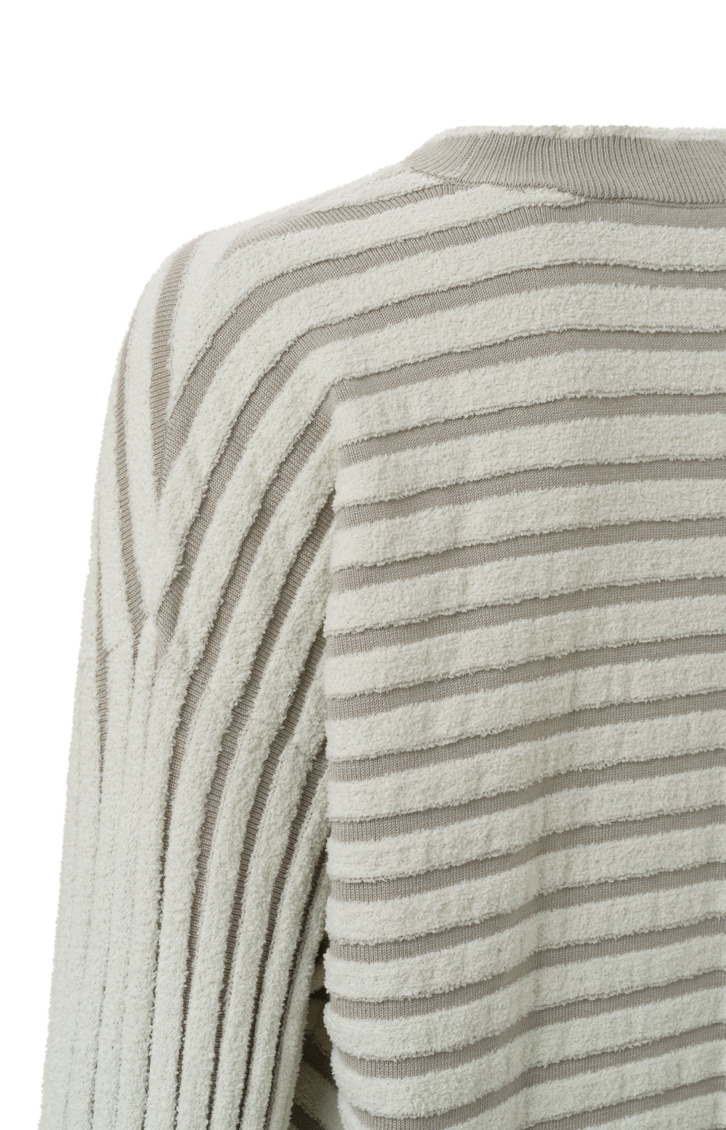 Frayed striped sweater hotsell