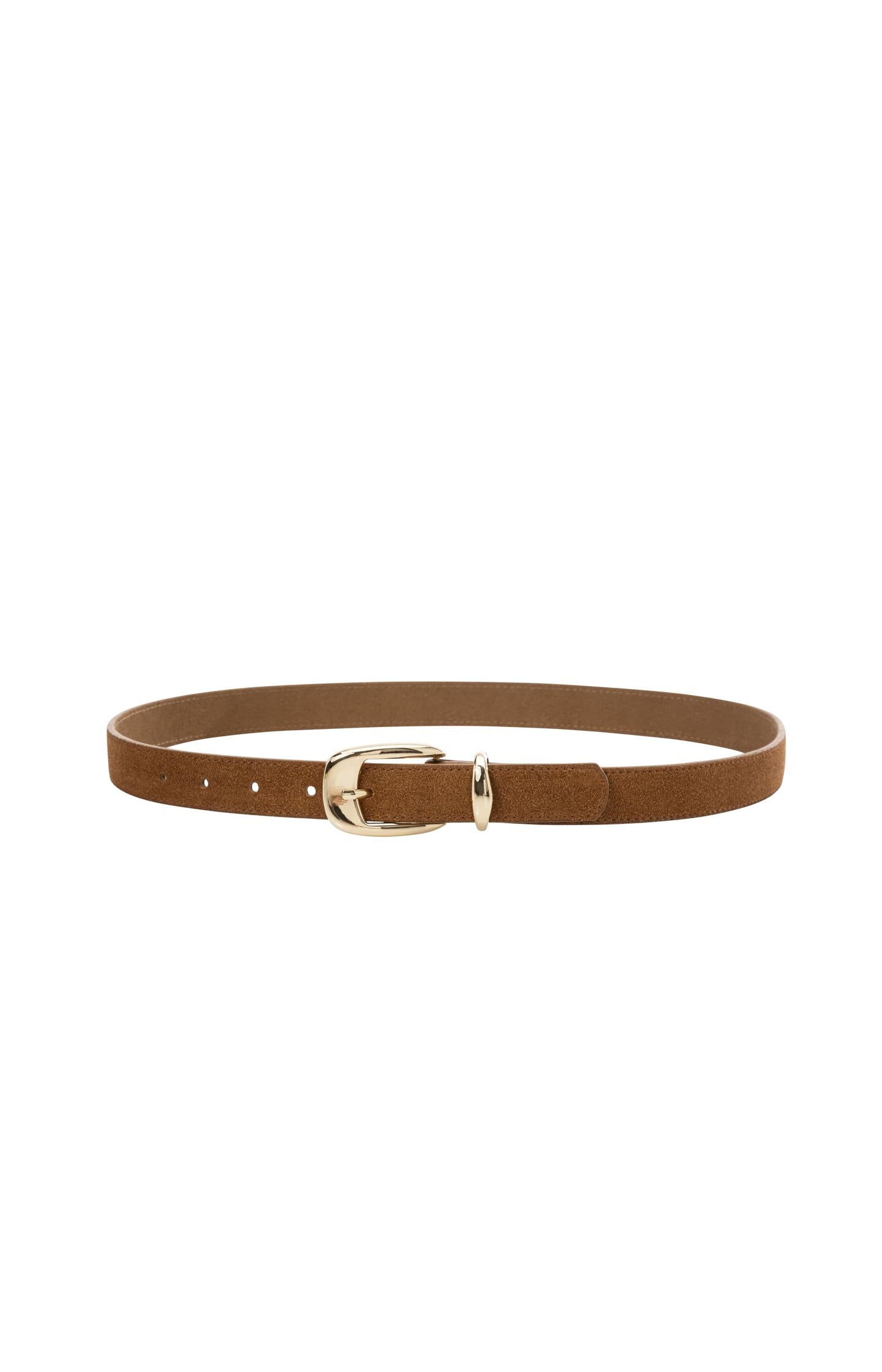 Suede belt with gold-tone buckle - Type: lookbook
