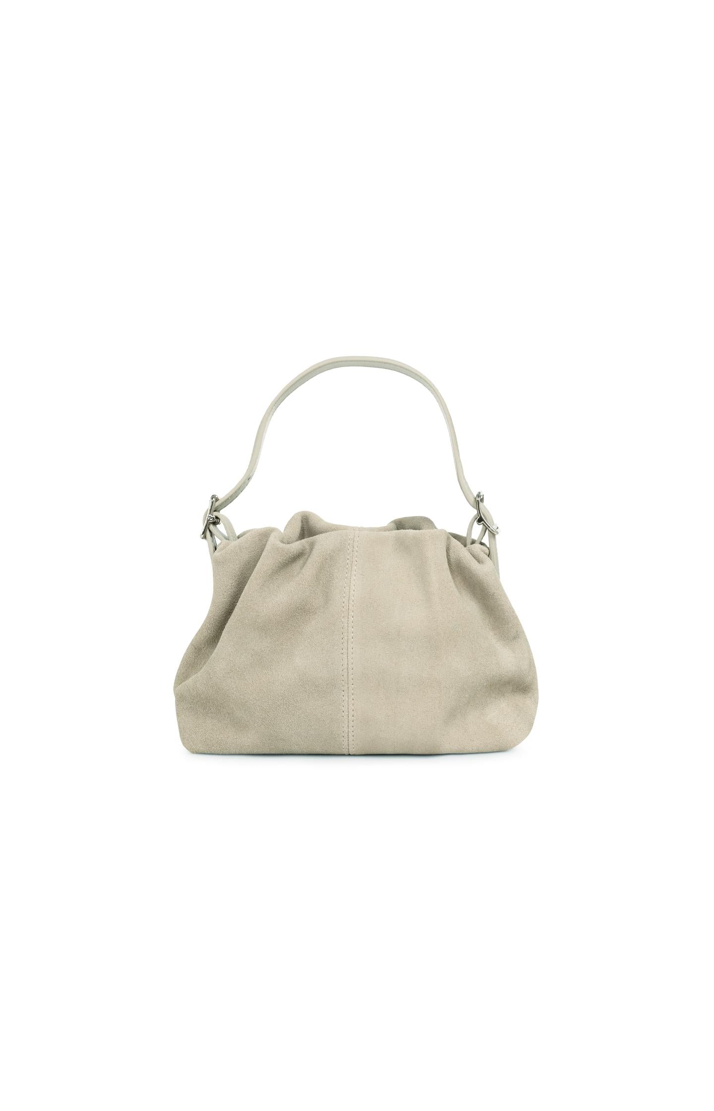 Suede mini bag with long and short strap - Type: product