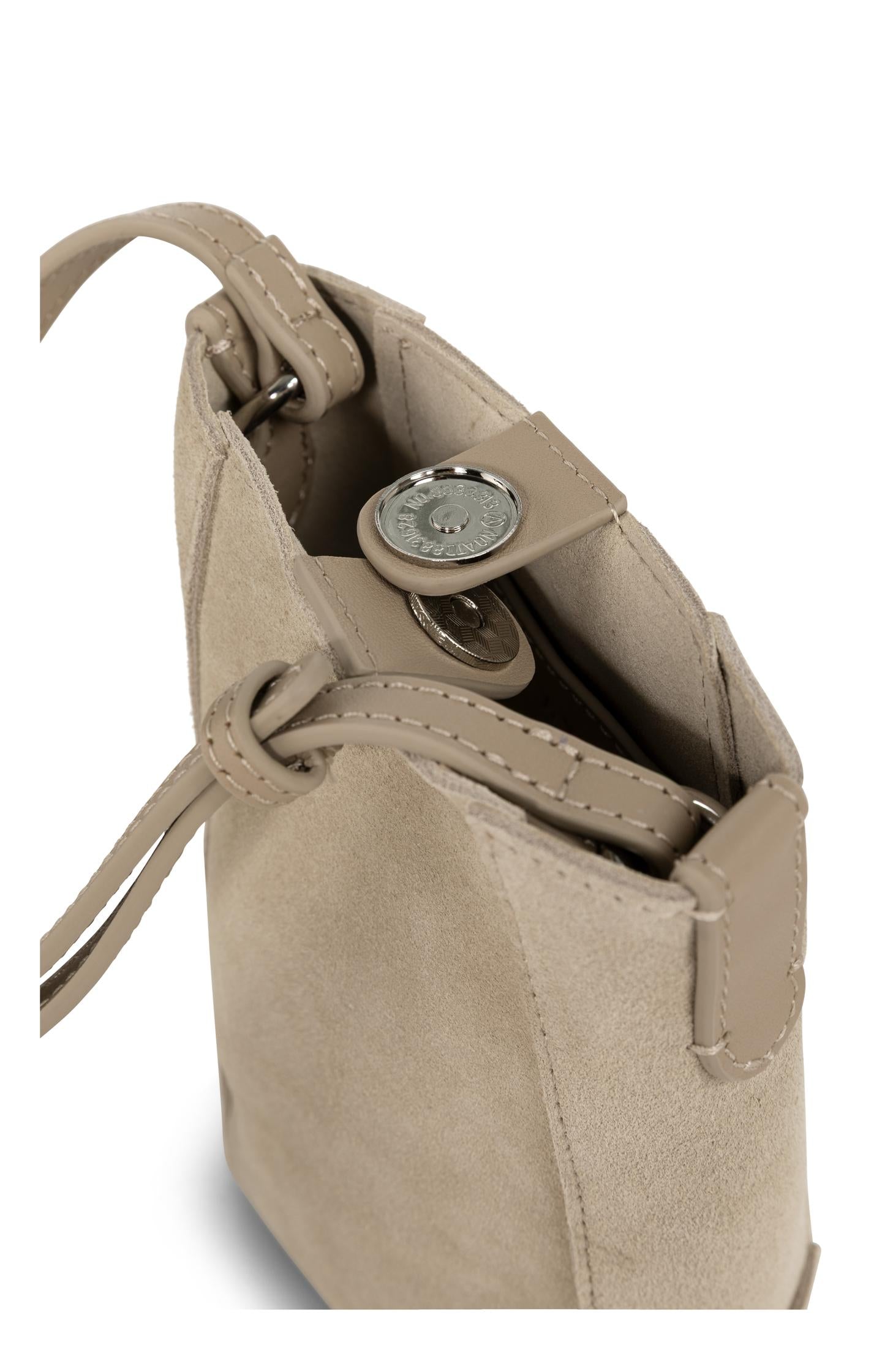 Suede phone bag with adjustable strap - Type: product