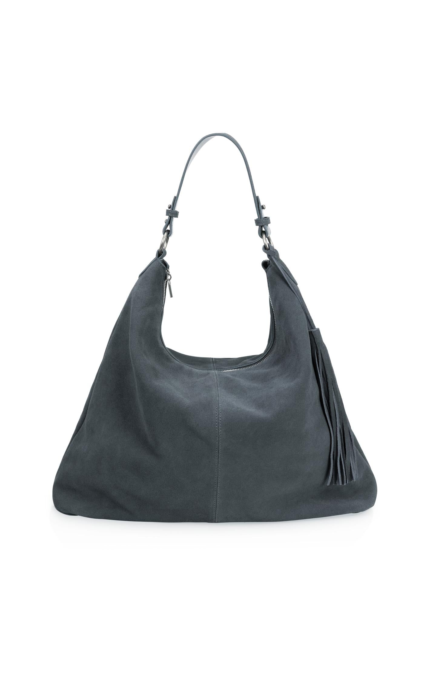 Suede shopper