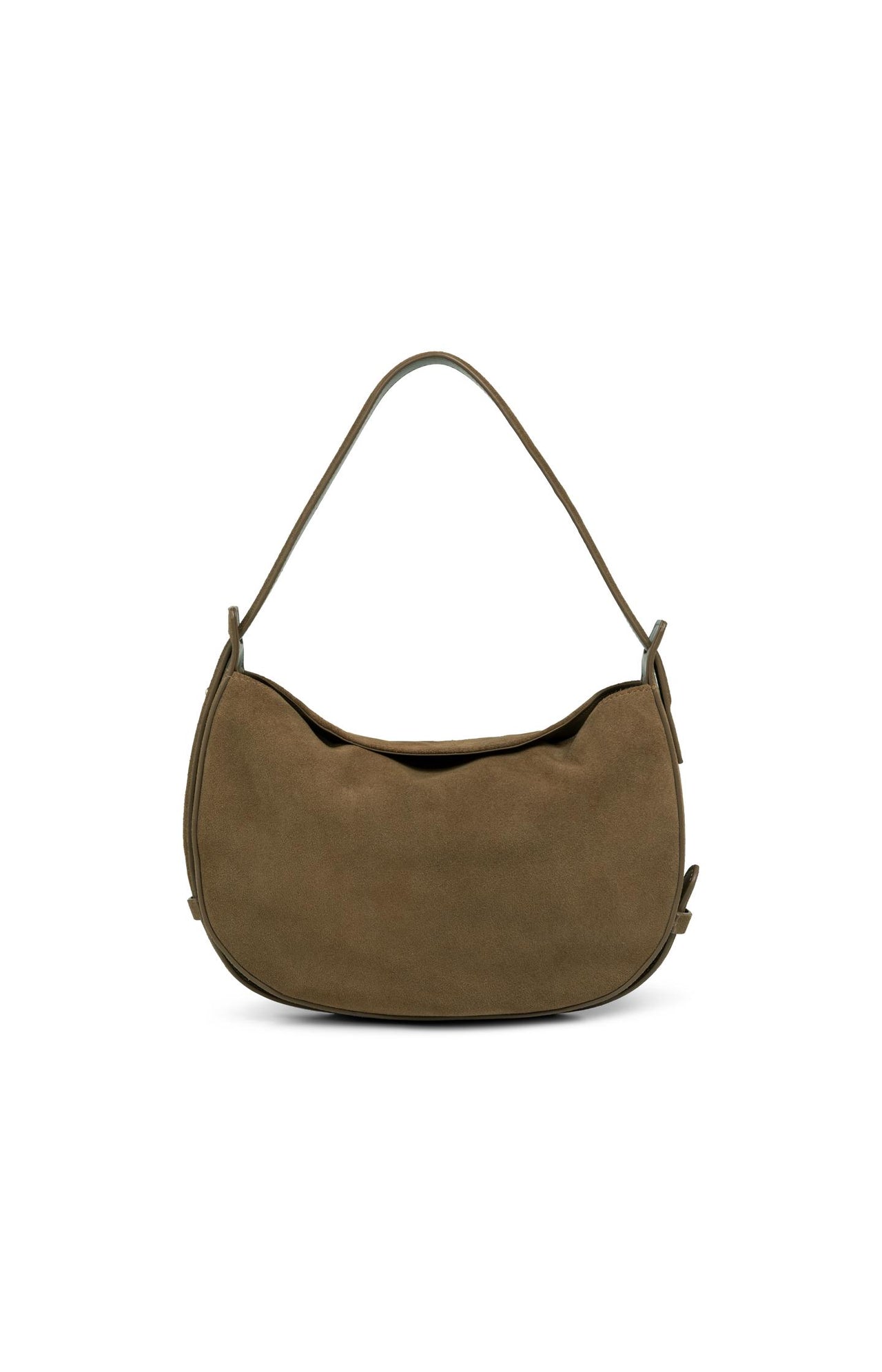 Suede shoulder bag with adjustable strap - Type: product