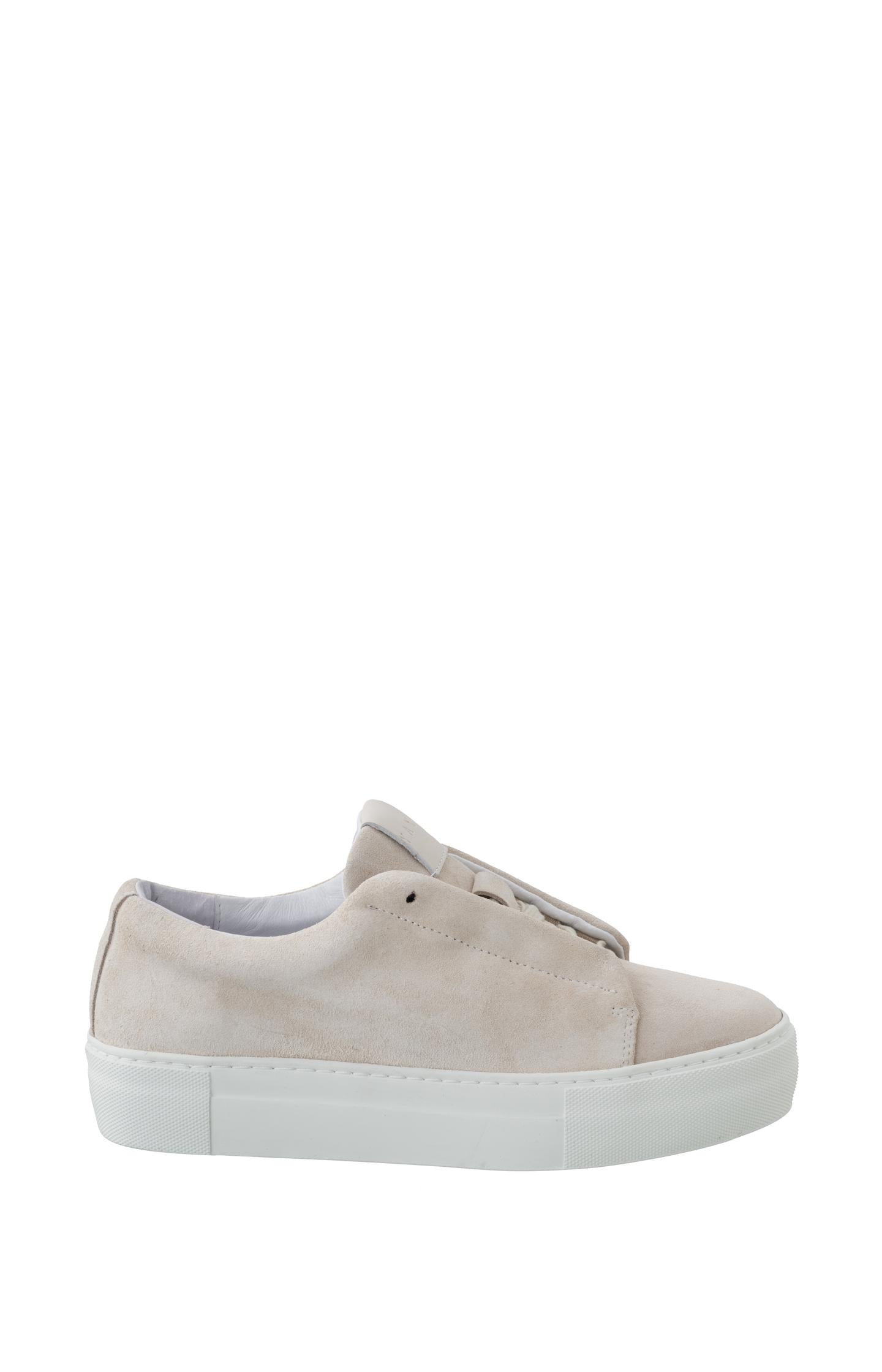 Suede sneakers with laces and chunky soles - Oxford Tan Sand