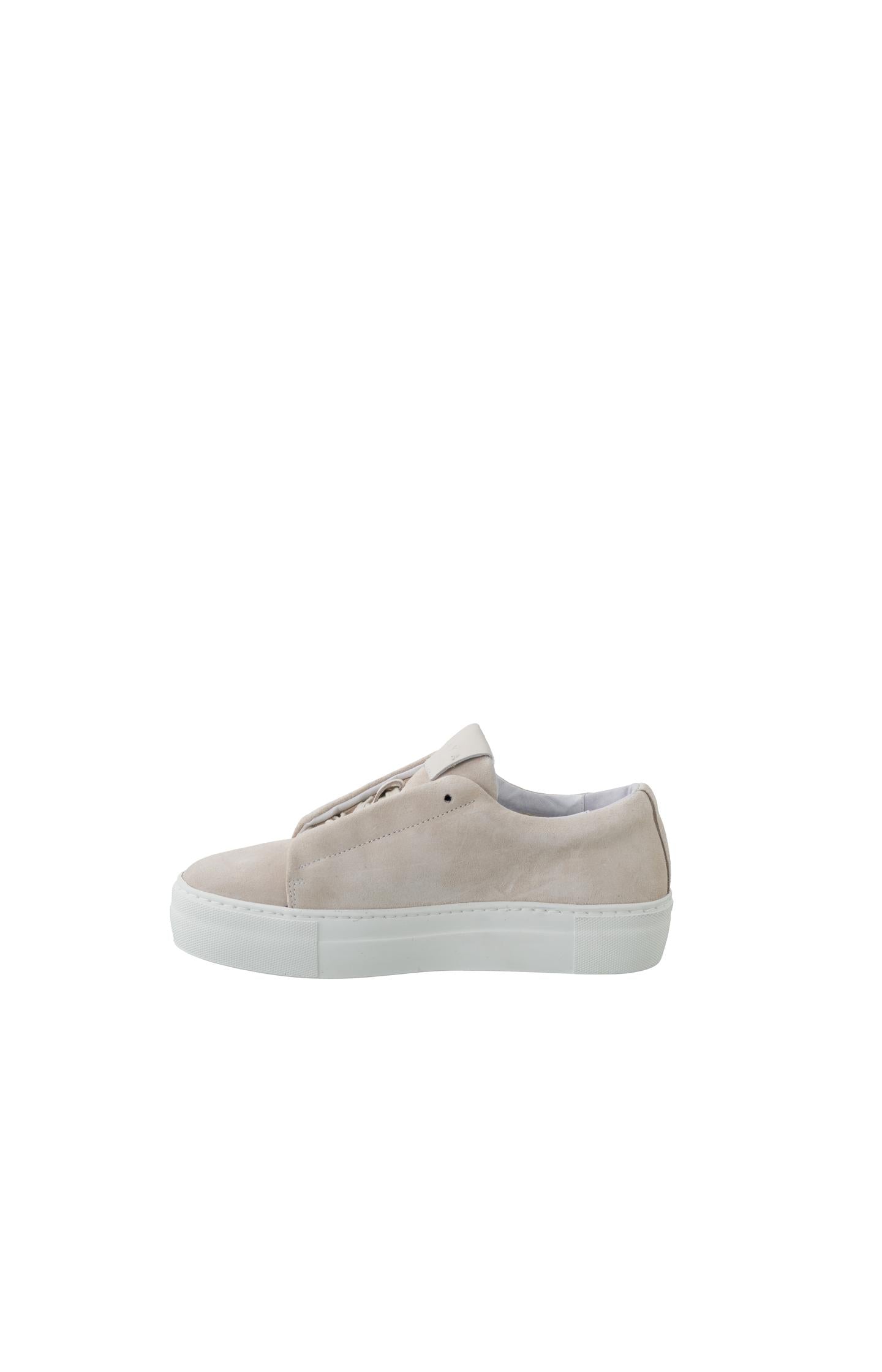 Suede sneakers with laces and chunky soles - Oxford Tan Sand