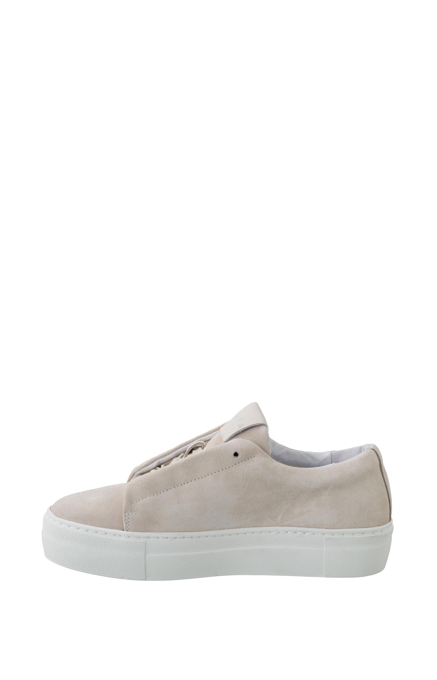 Suede sneakers with laces and chunky soles - Oxford Tan Sand