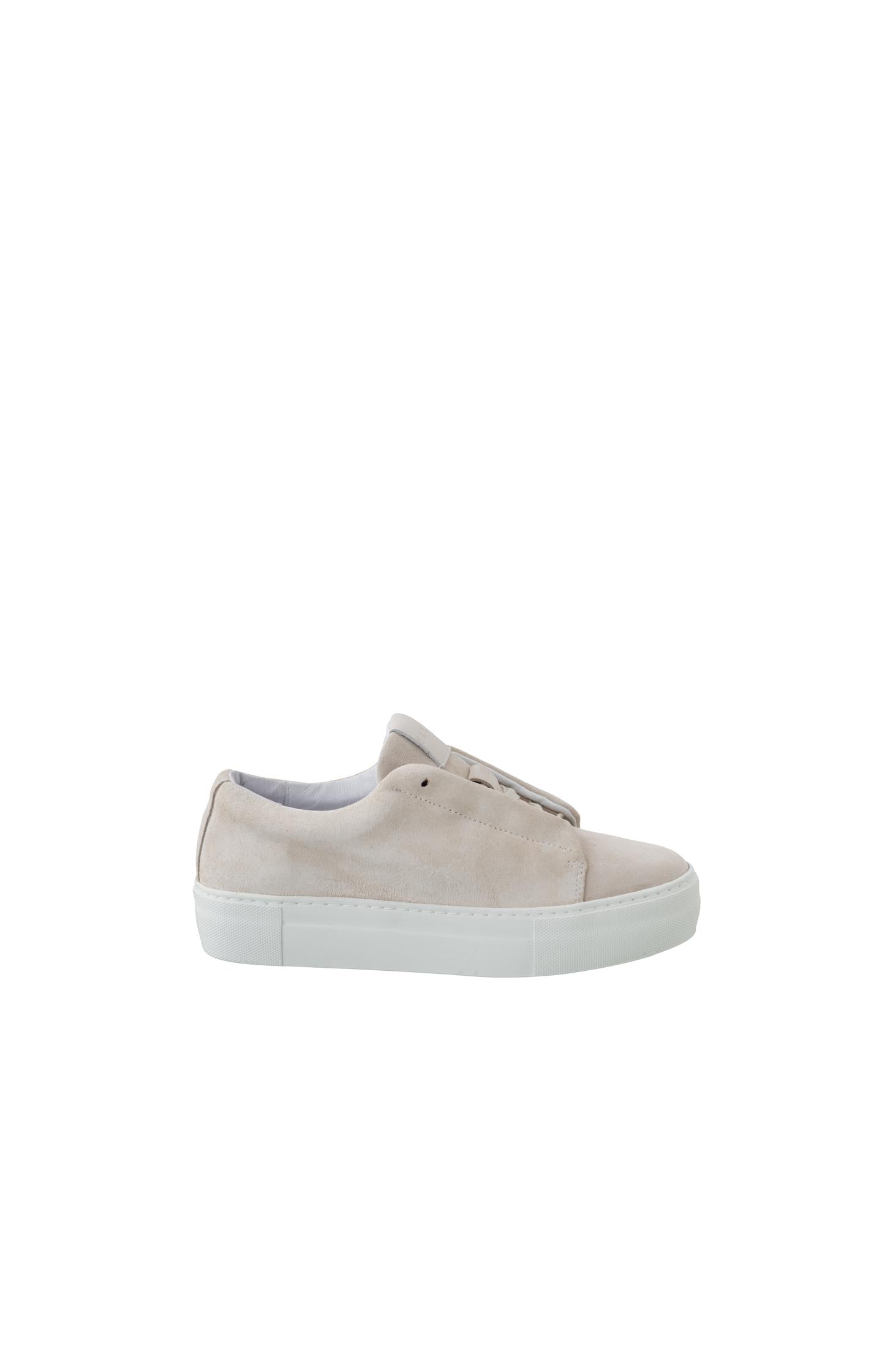 Suede sneakers with laces and chunky soles - Oxford Tan Sand