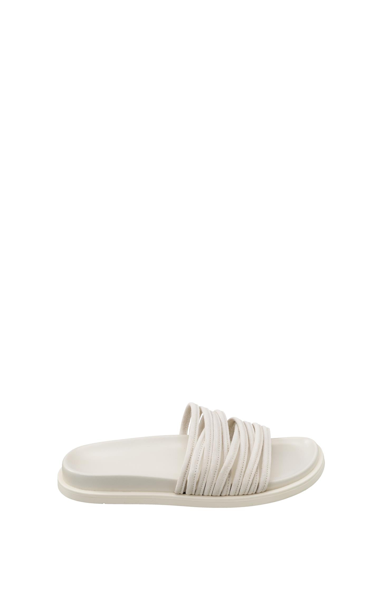 Suede strappy sandals in neutral tone - Summer Sand