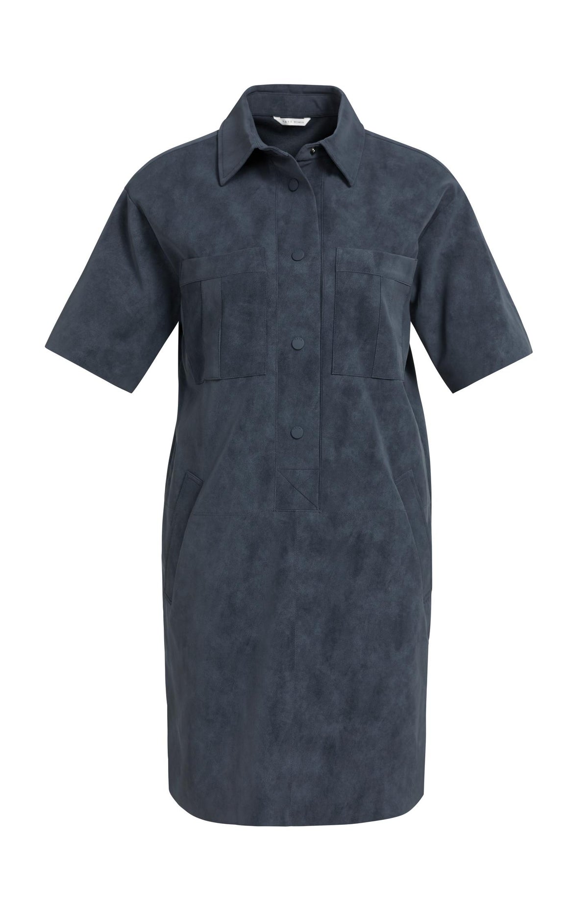 Suedine dress with short sleeves - Type: product