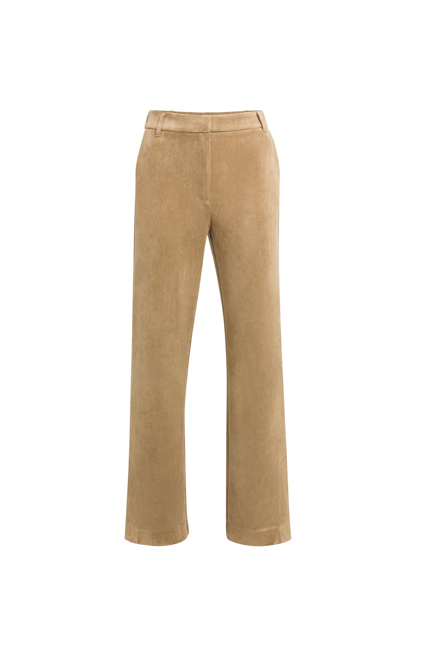 Suedine wide leg trousers - Type: product