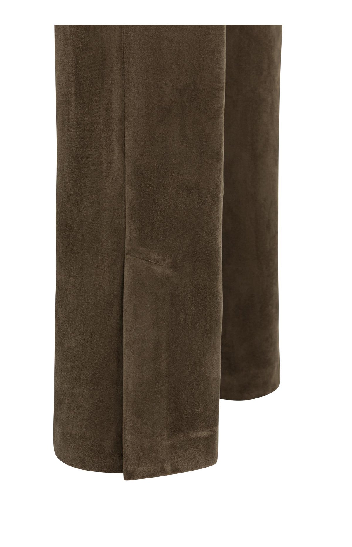 Suedine wide leg trousers