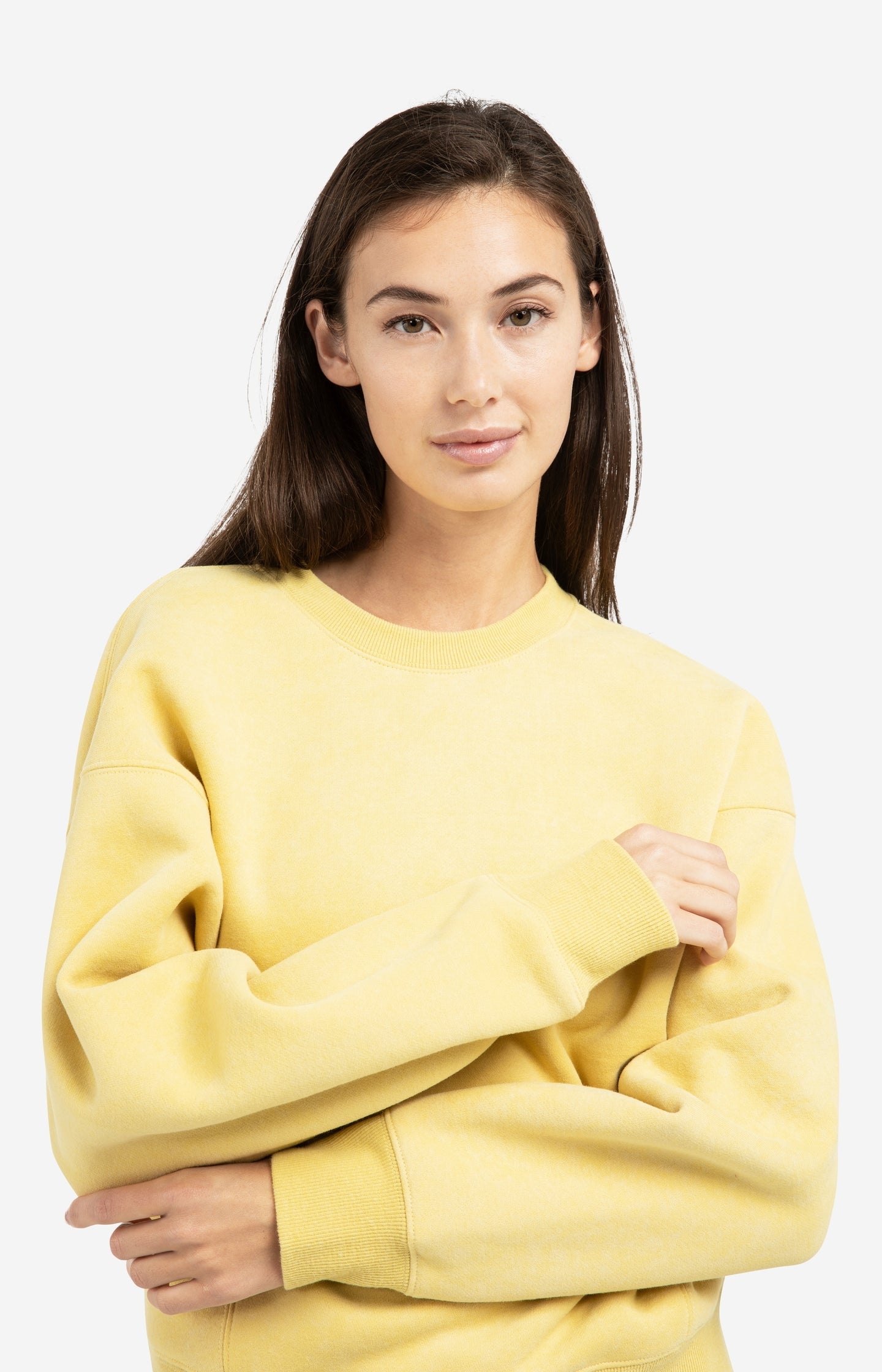 Sweater in sturdy fabric with washed effect - Type: lookbook
