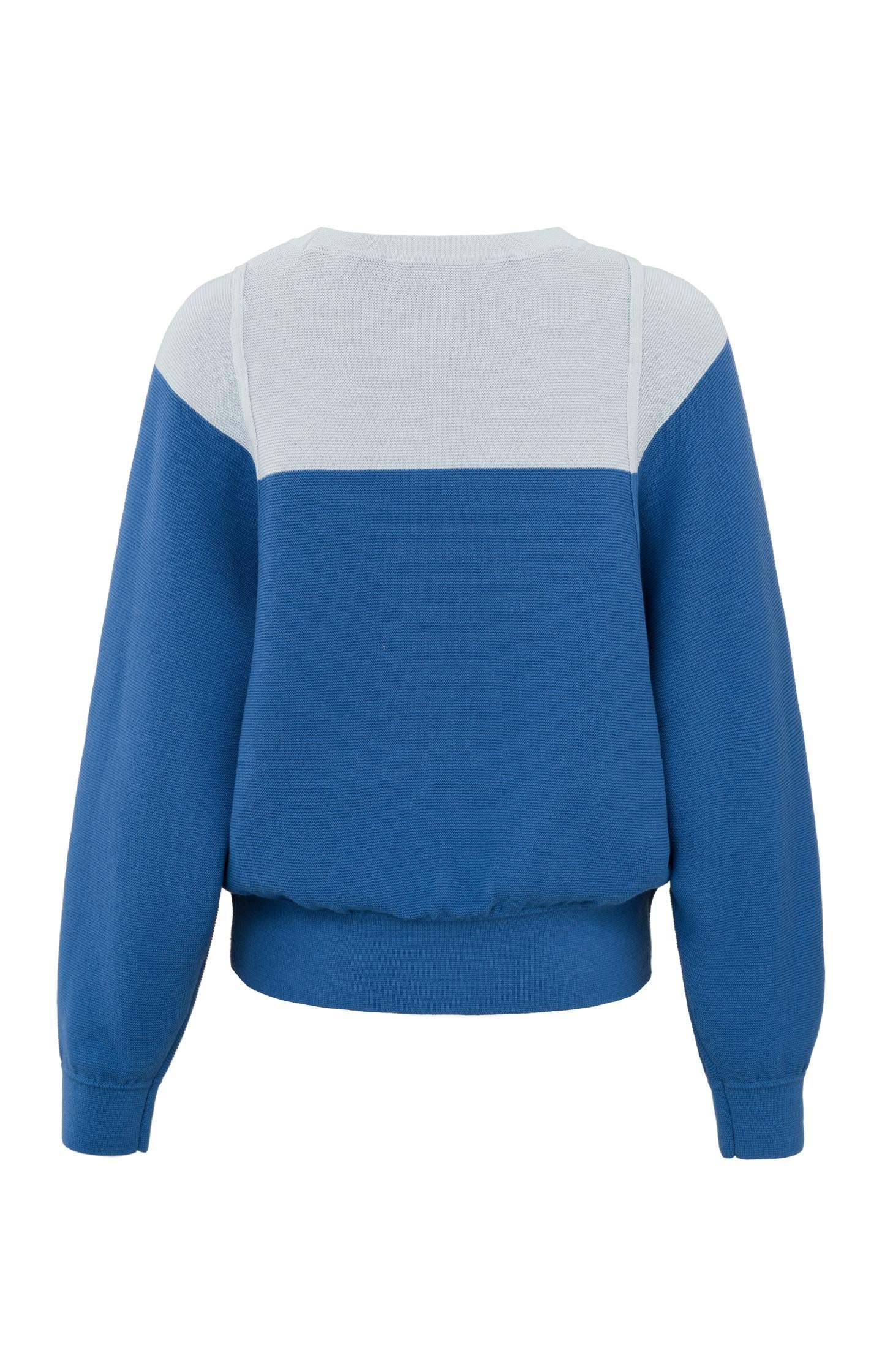 Sweater with crewneck, long sleeves and stich details