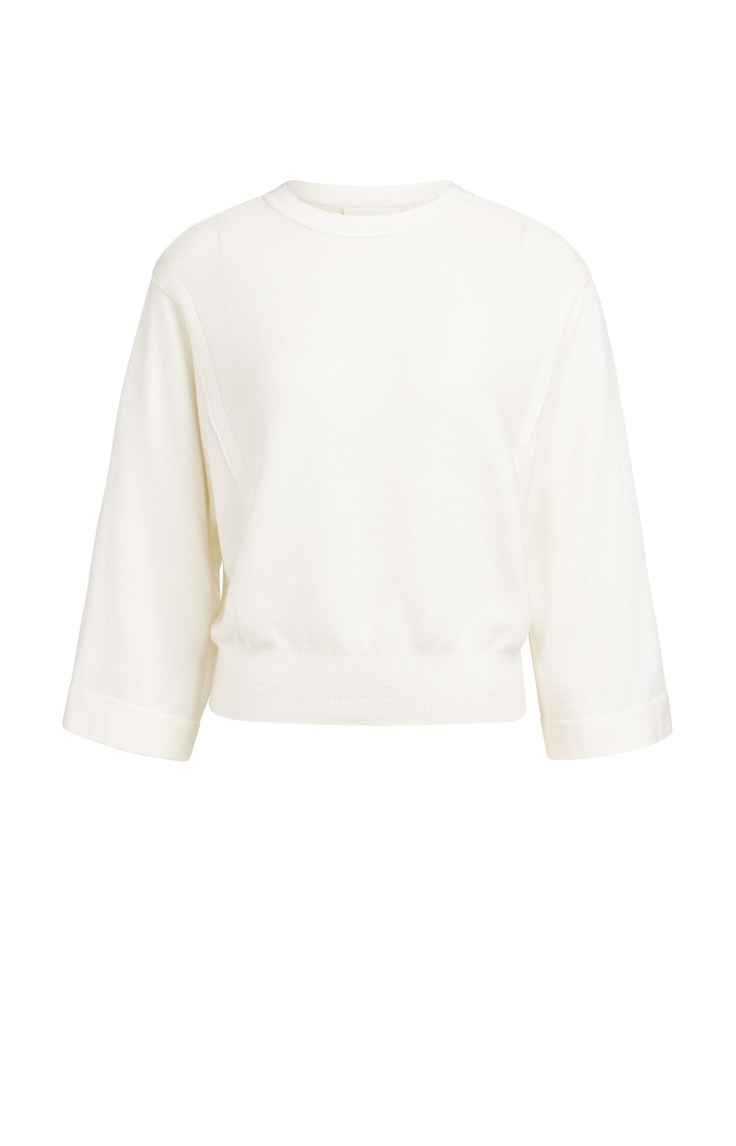 Sweater with mixed textures and wide sleeves - Type: product