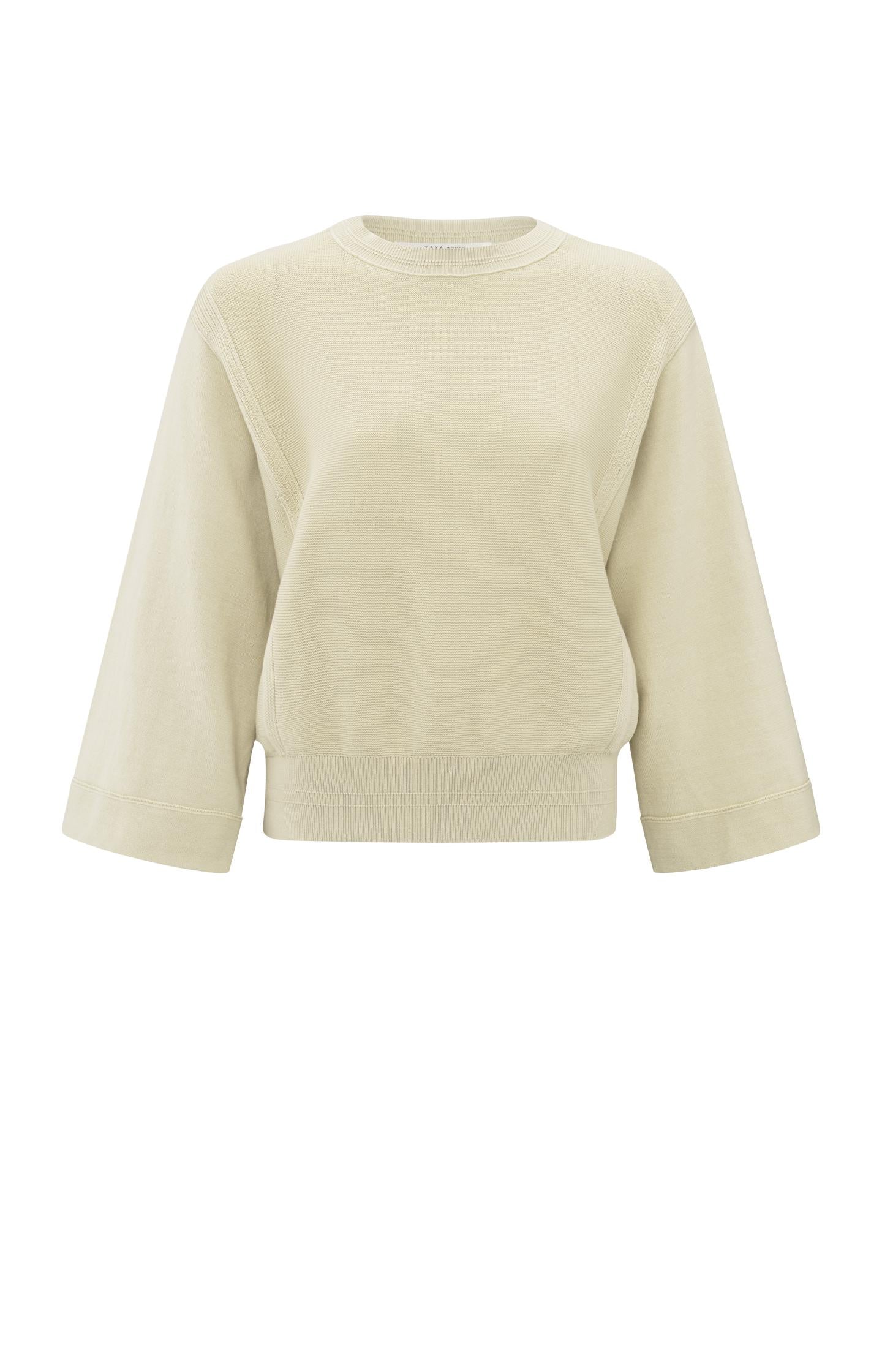 Sweater with mixed textures - Type: product