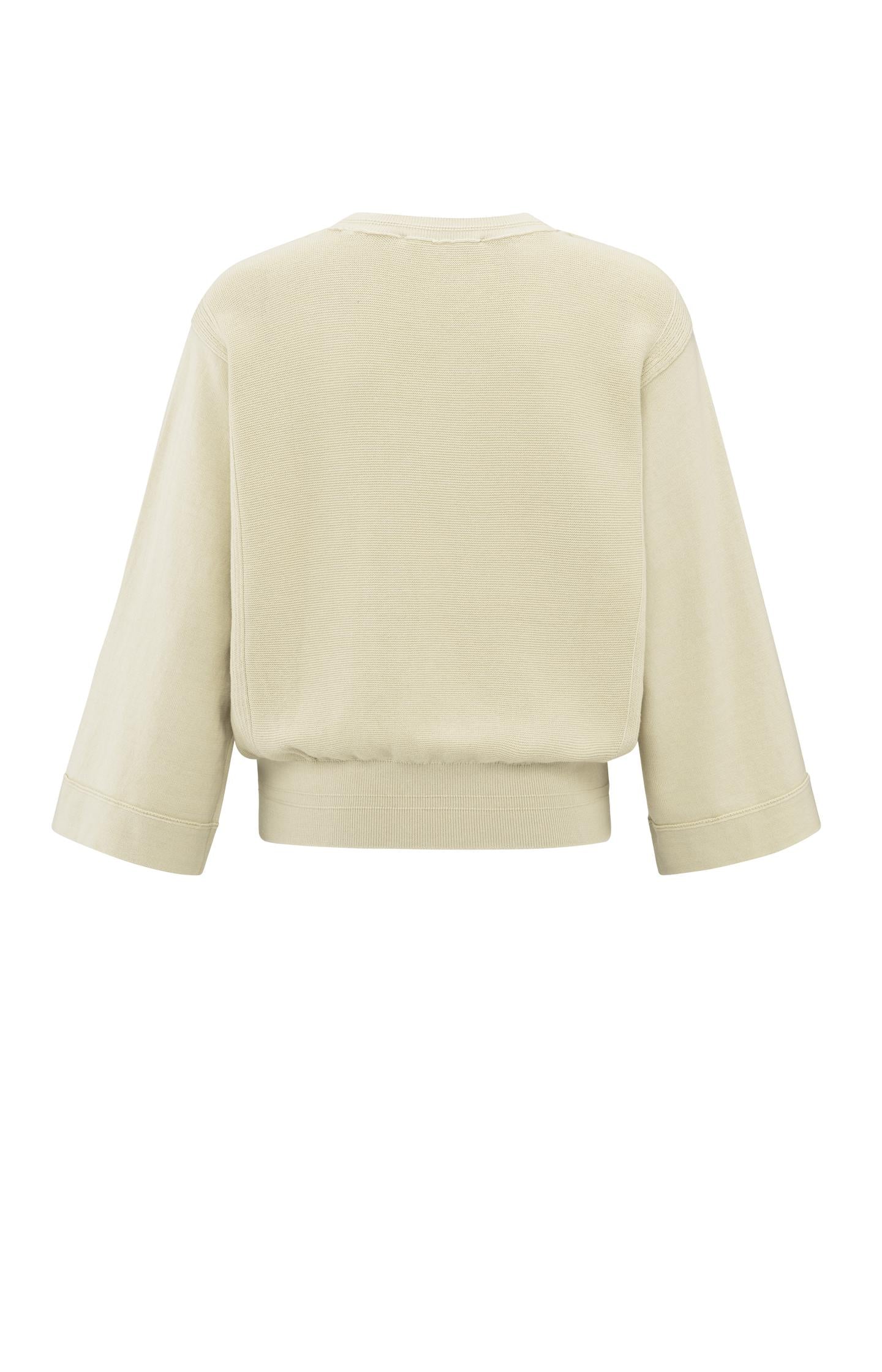 Sweater with mixed textures