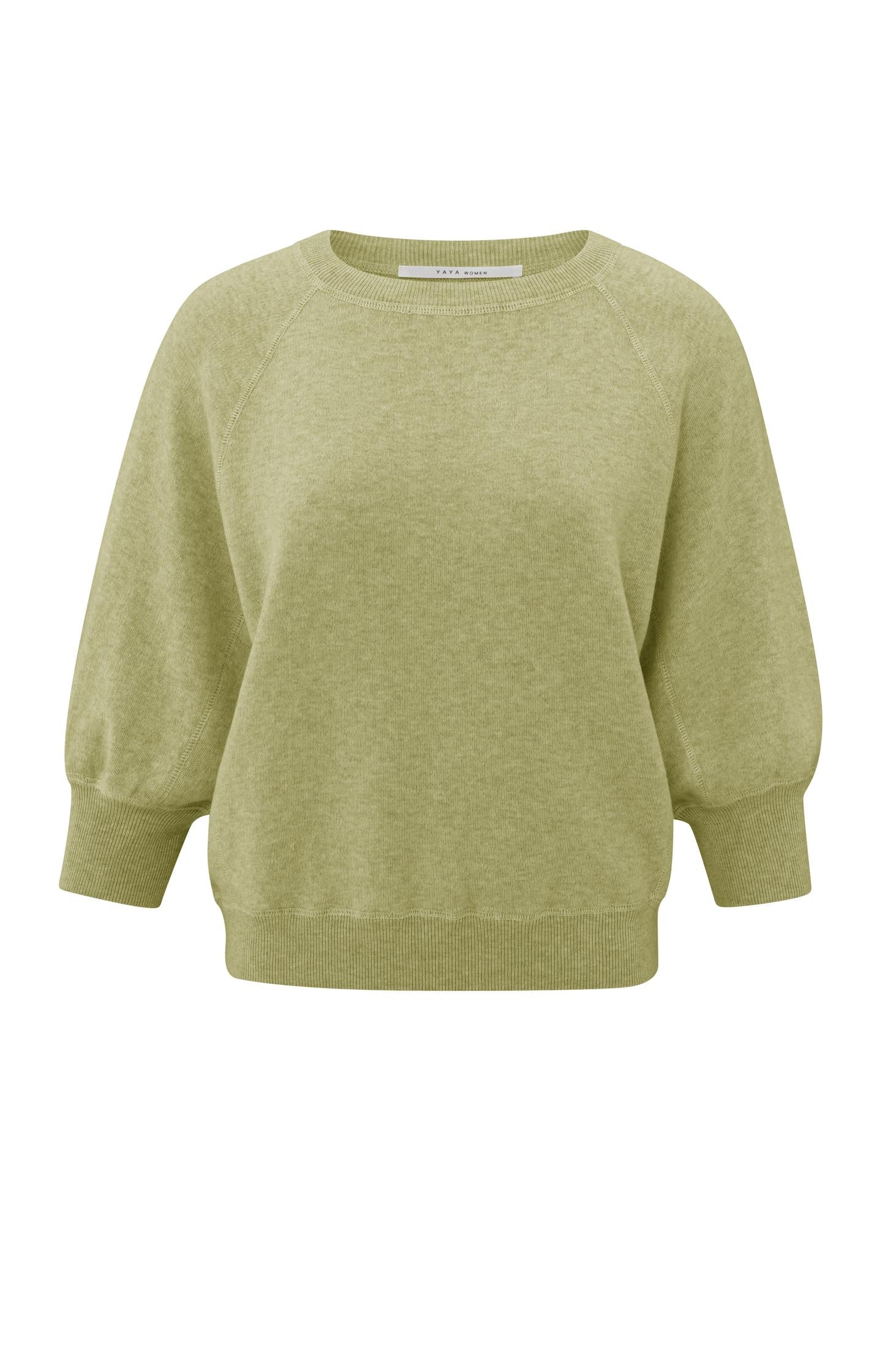 Sweater with raglan sleeves and round neck - Type: product