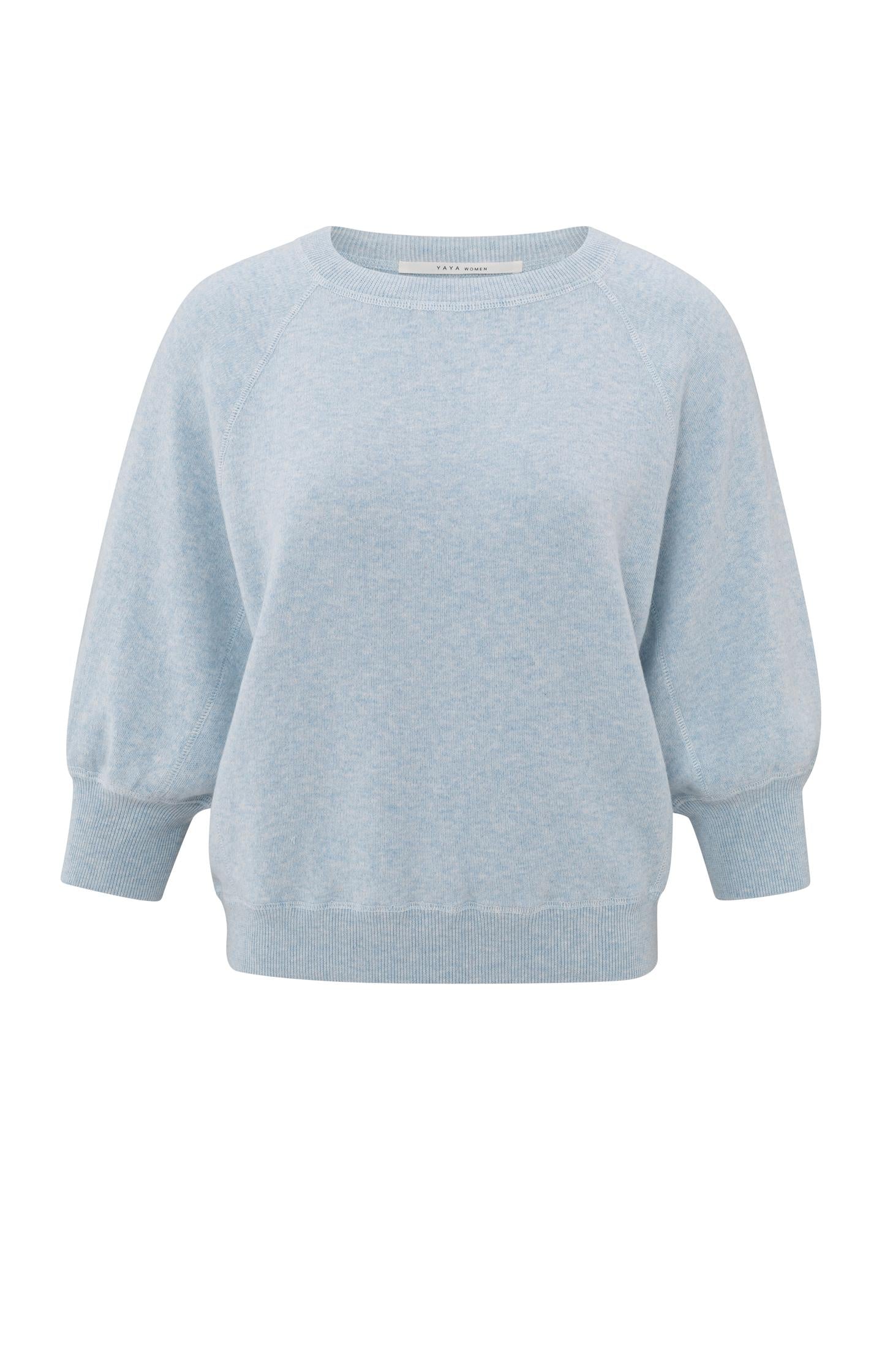 Sweater with raglan sleeves and round neck - Type: product