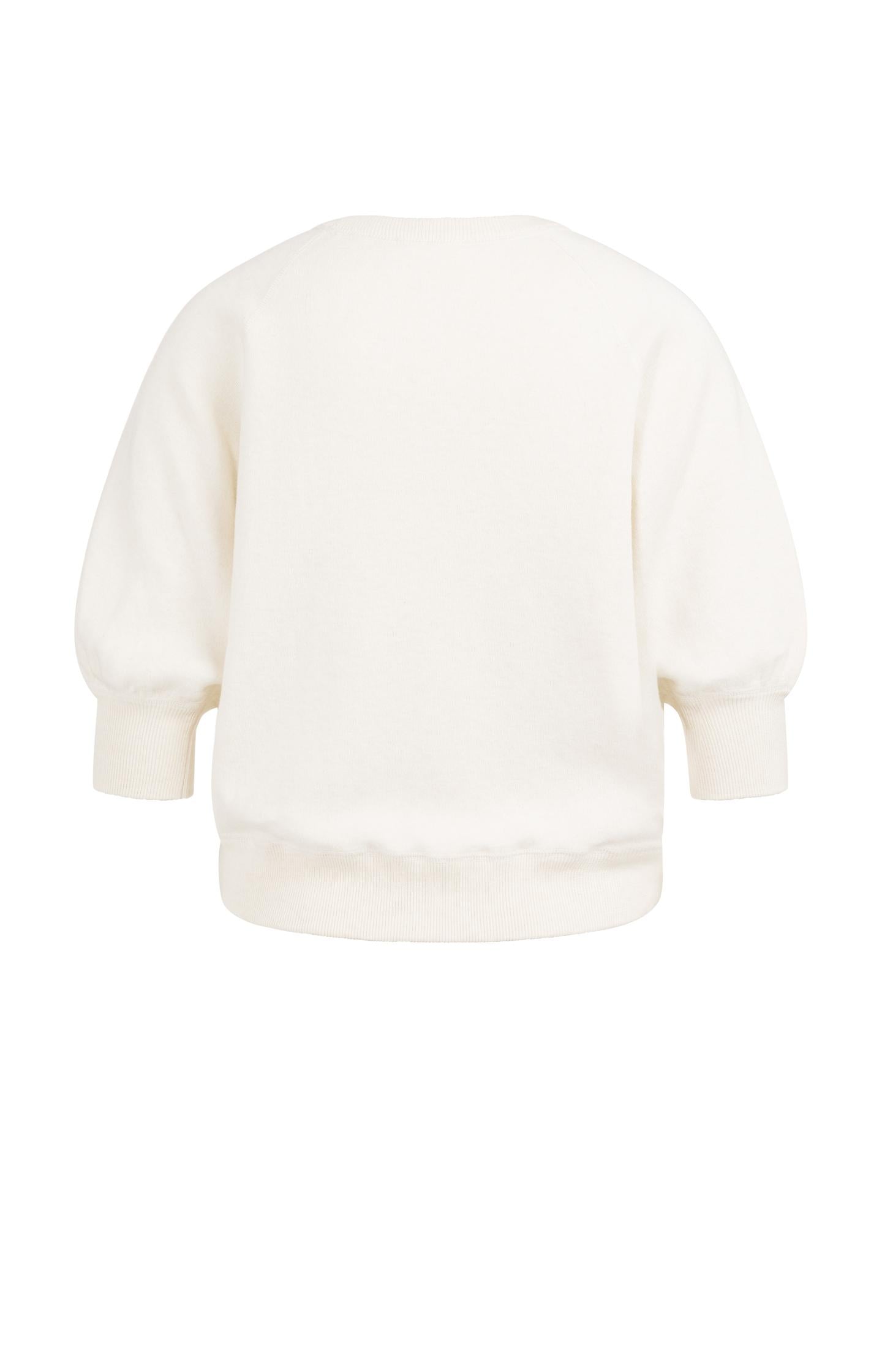 Sweater with raglan sleeves and tonal artwork