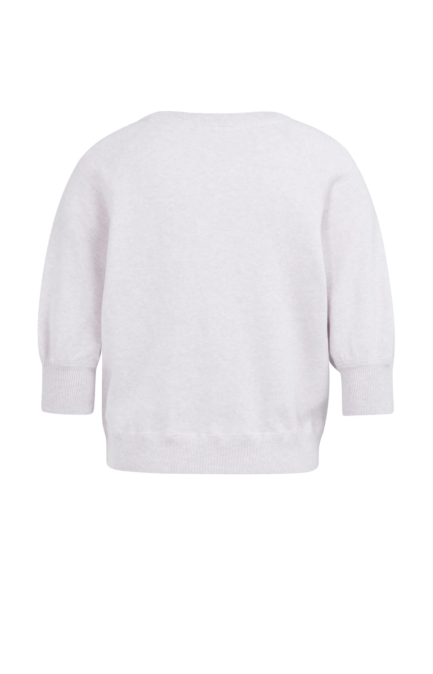 Sweater with raglan sleeves and tonal artwork