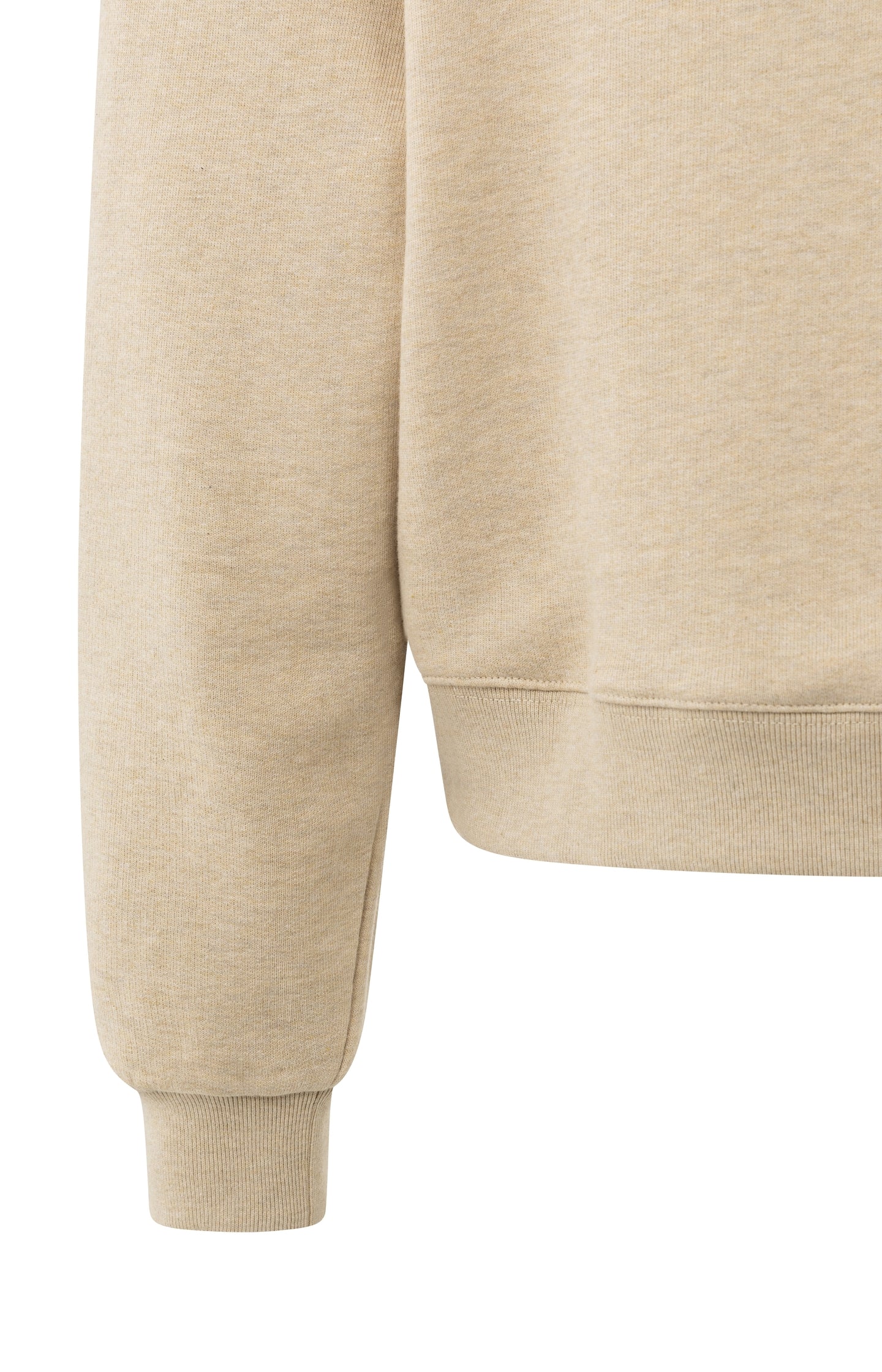 Sweater with round neck and dropped shoulders