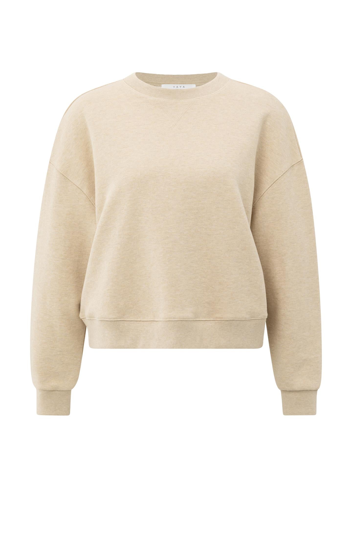 Sweater with round neck and dropped shoulders - Type: product