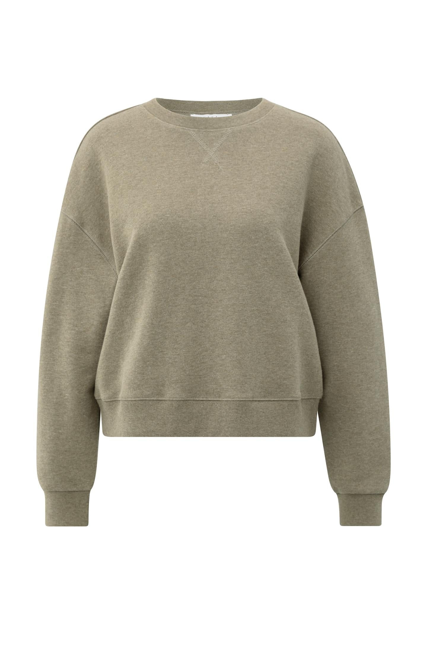 Sweater with round neck and dropped shoulders - Type: product