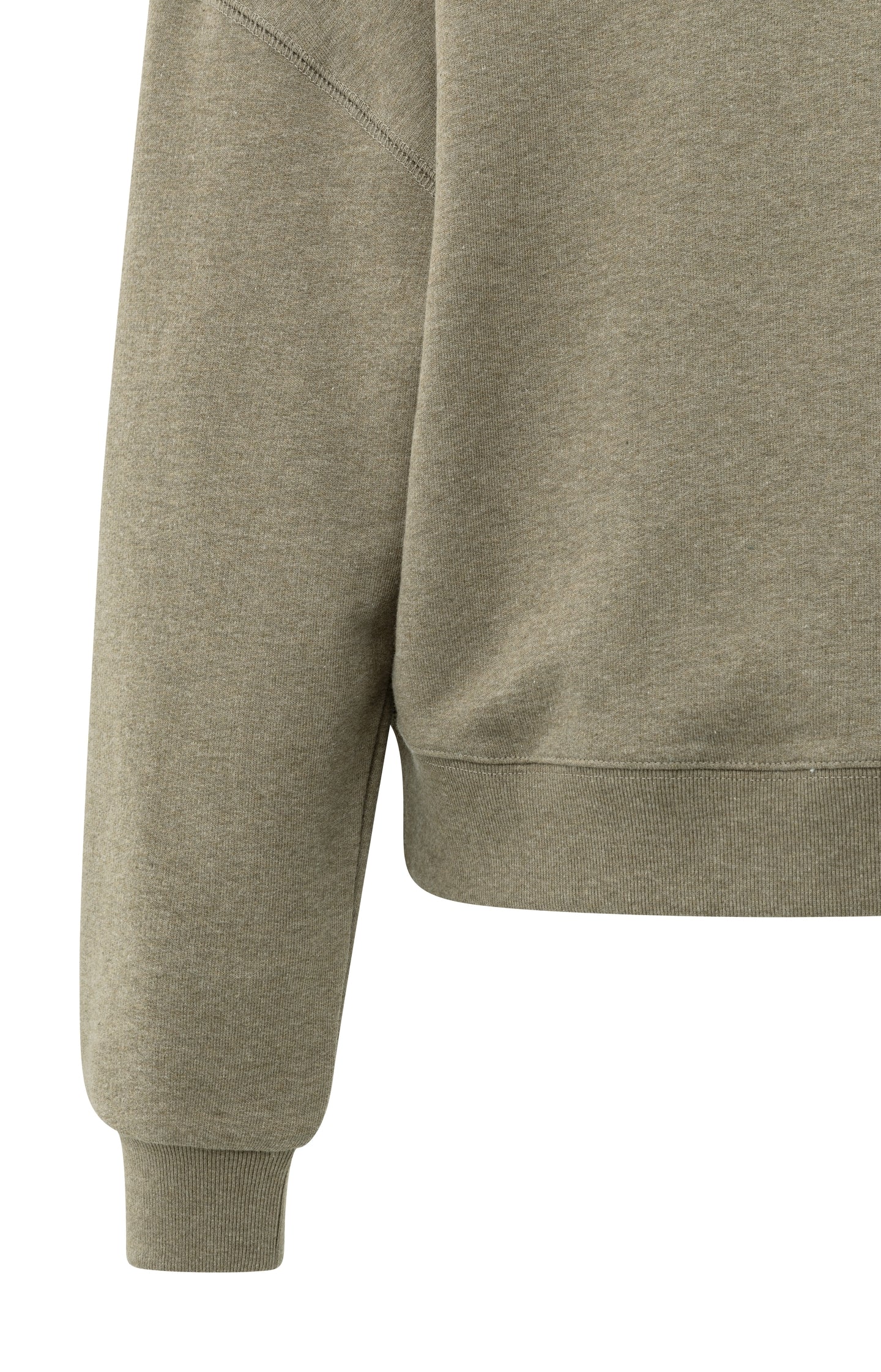 Sweater with round neck and dropped shoulders