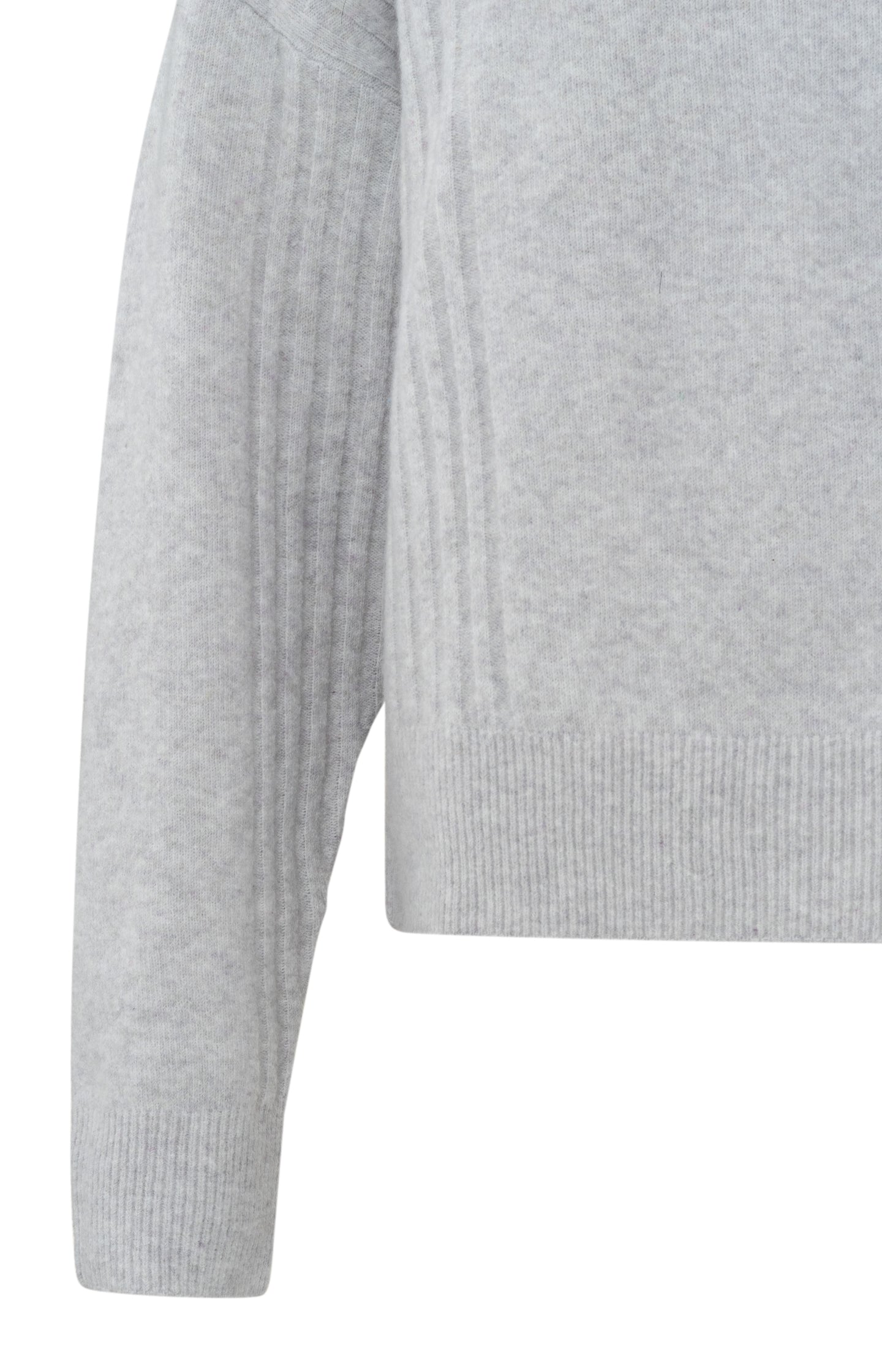 Sweater with round neck, long sleeves and rib detail