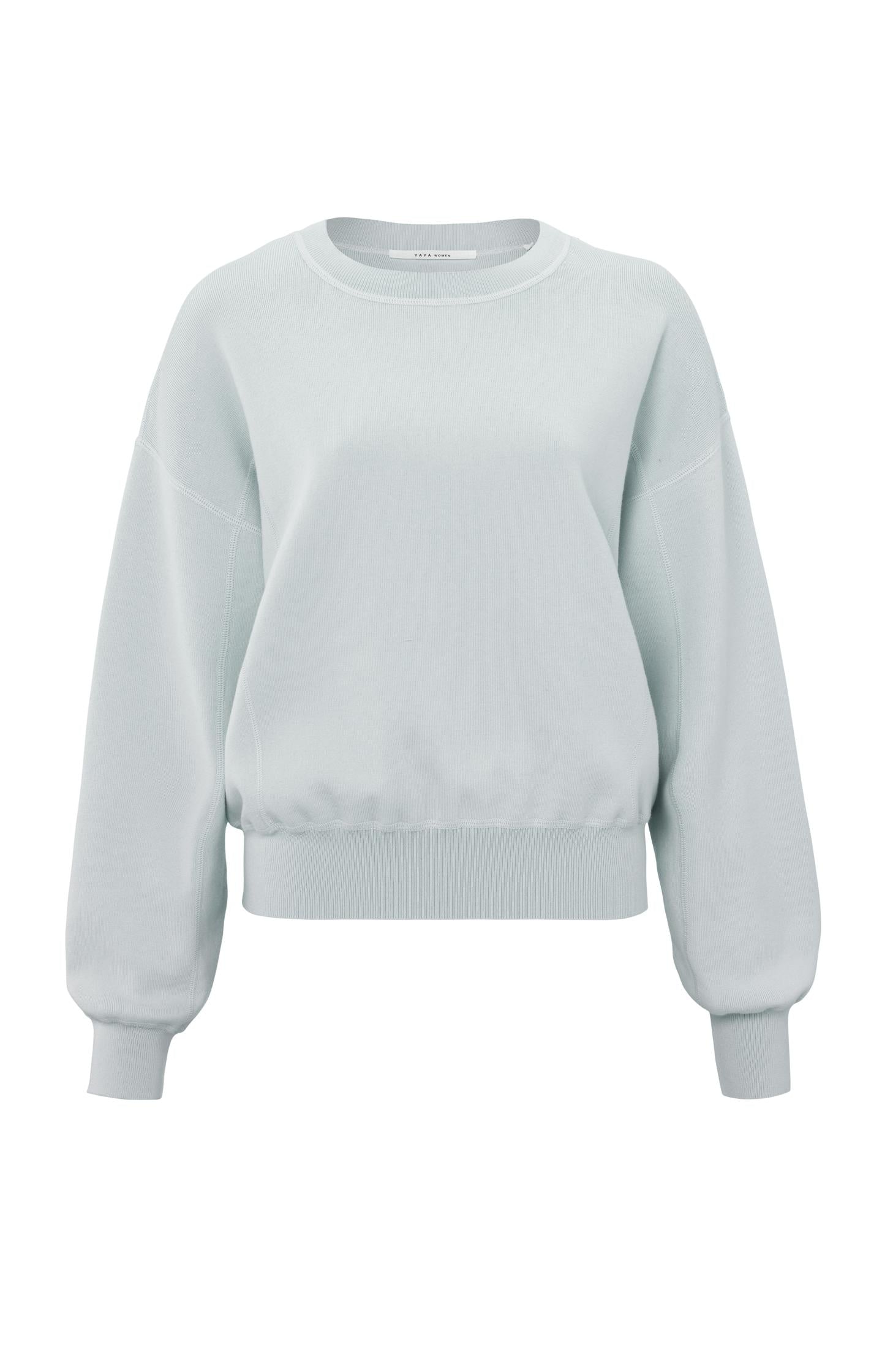 Sweater with round neck, long sleeves and seam details - Type: product