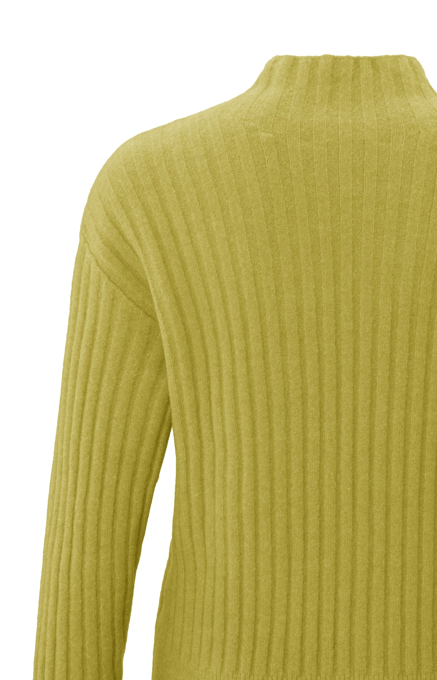 Sweater with turtleneck, long sleeves and ribbed details