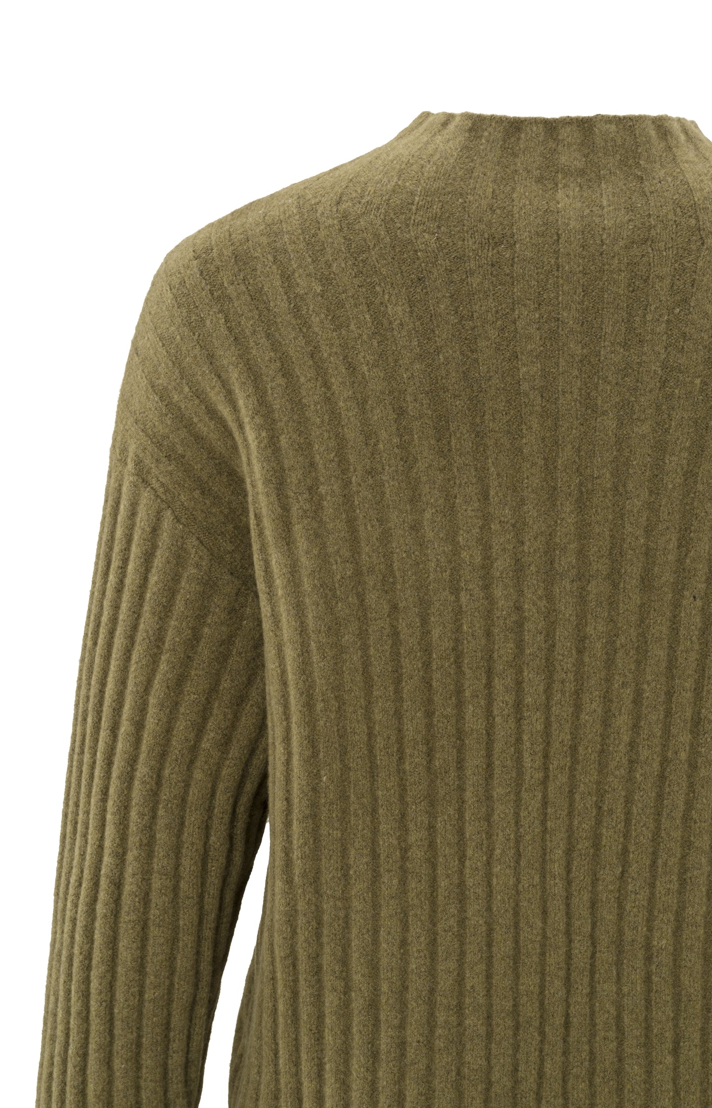 Sweater with turtleneck, long sleeves and ribbed details