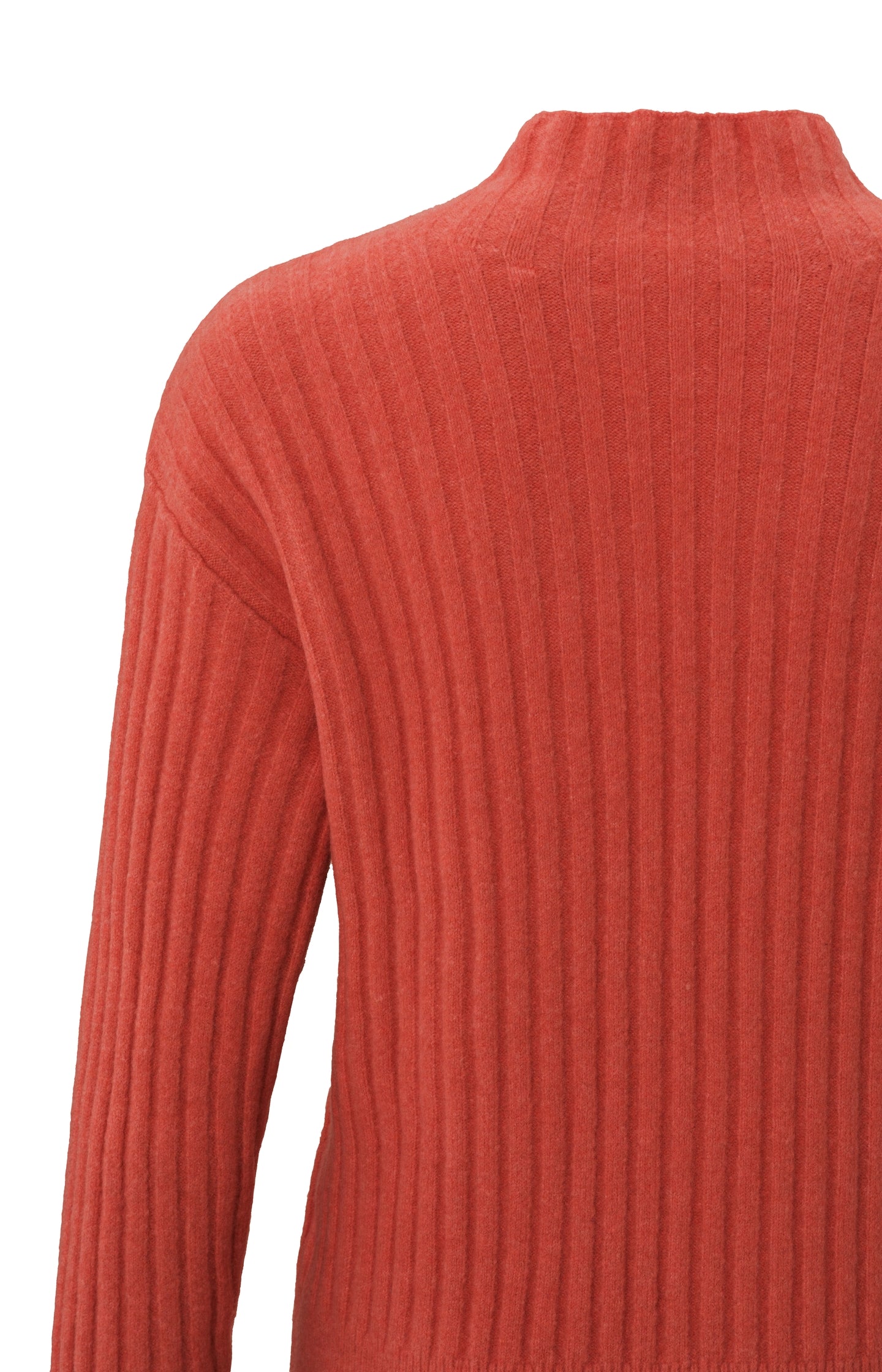 Sweater with turtleneck, long sleeves and ribbed details