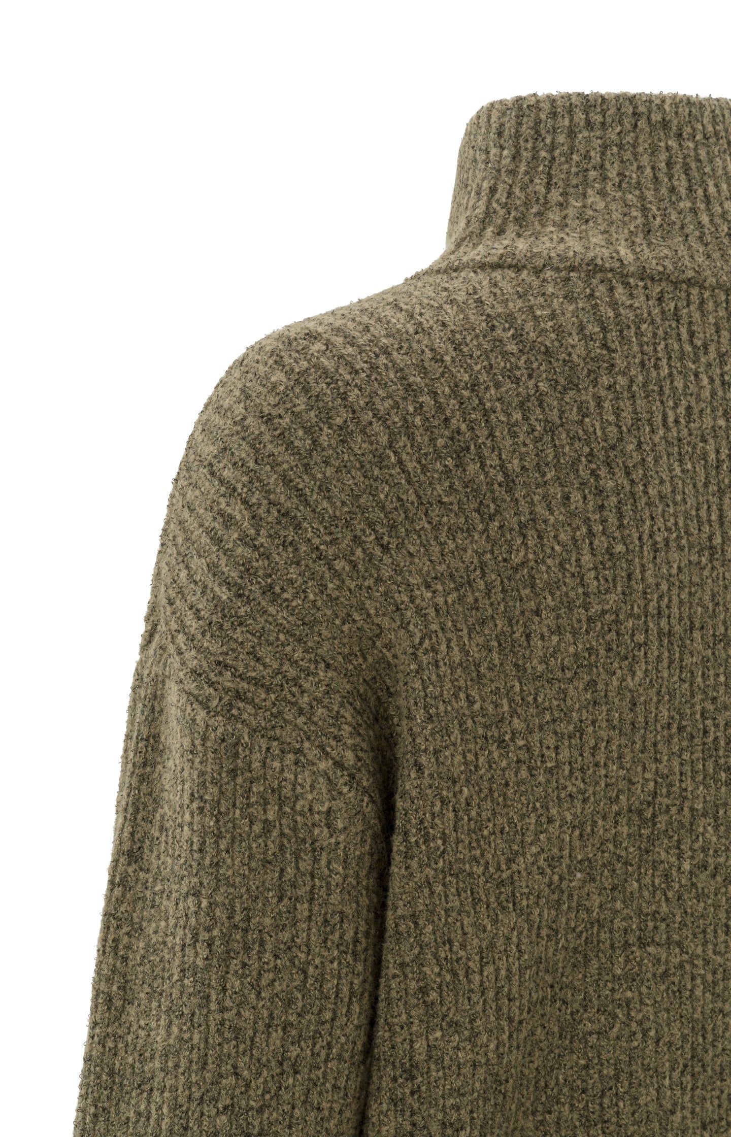 Sweater with turtleneck with zip and long sleeves