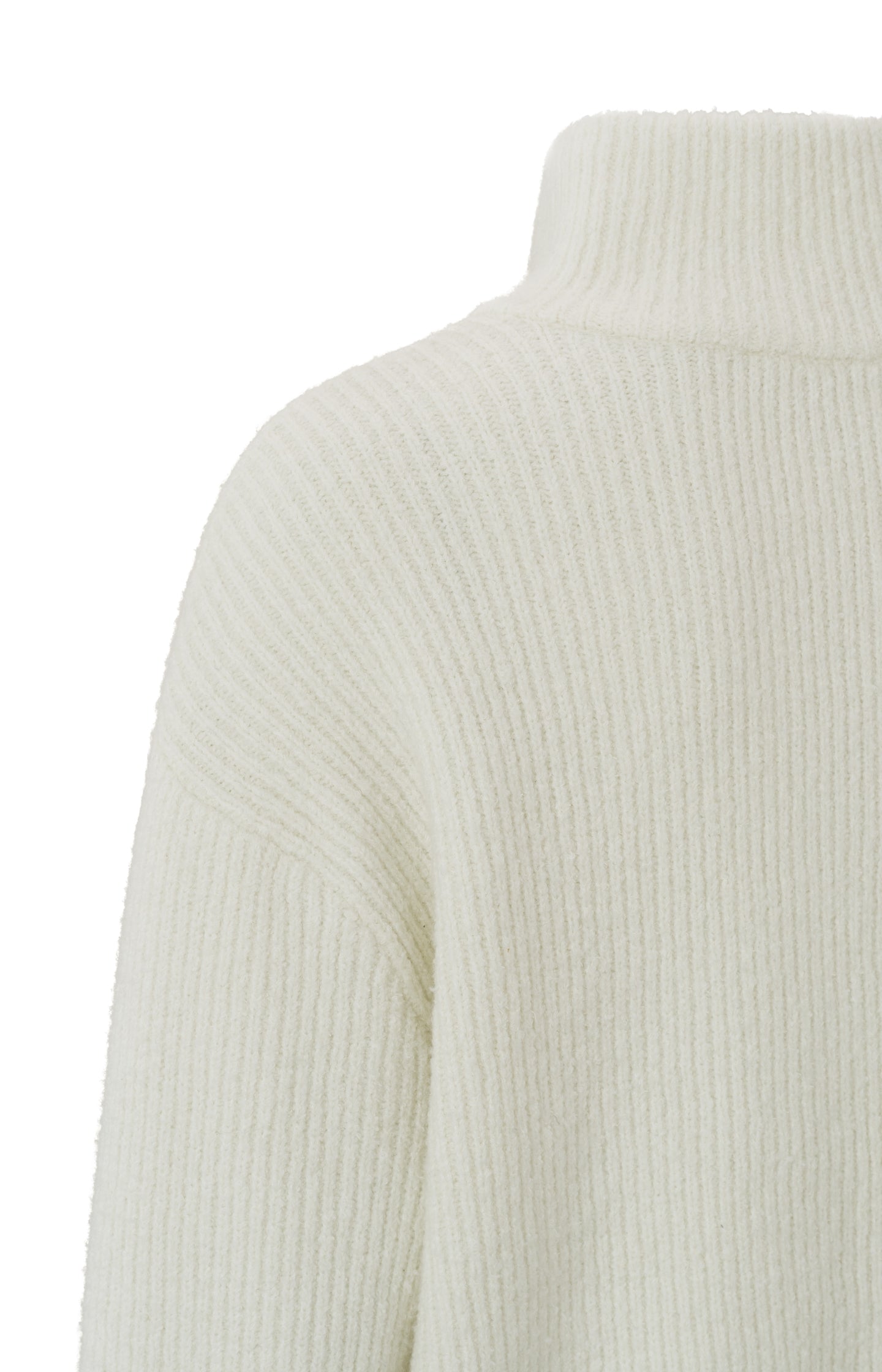 Sweater with turtleneck with zip and long sleeves