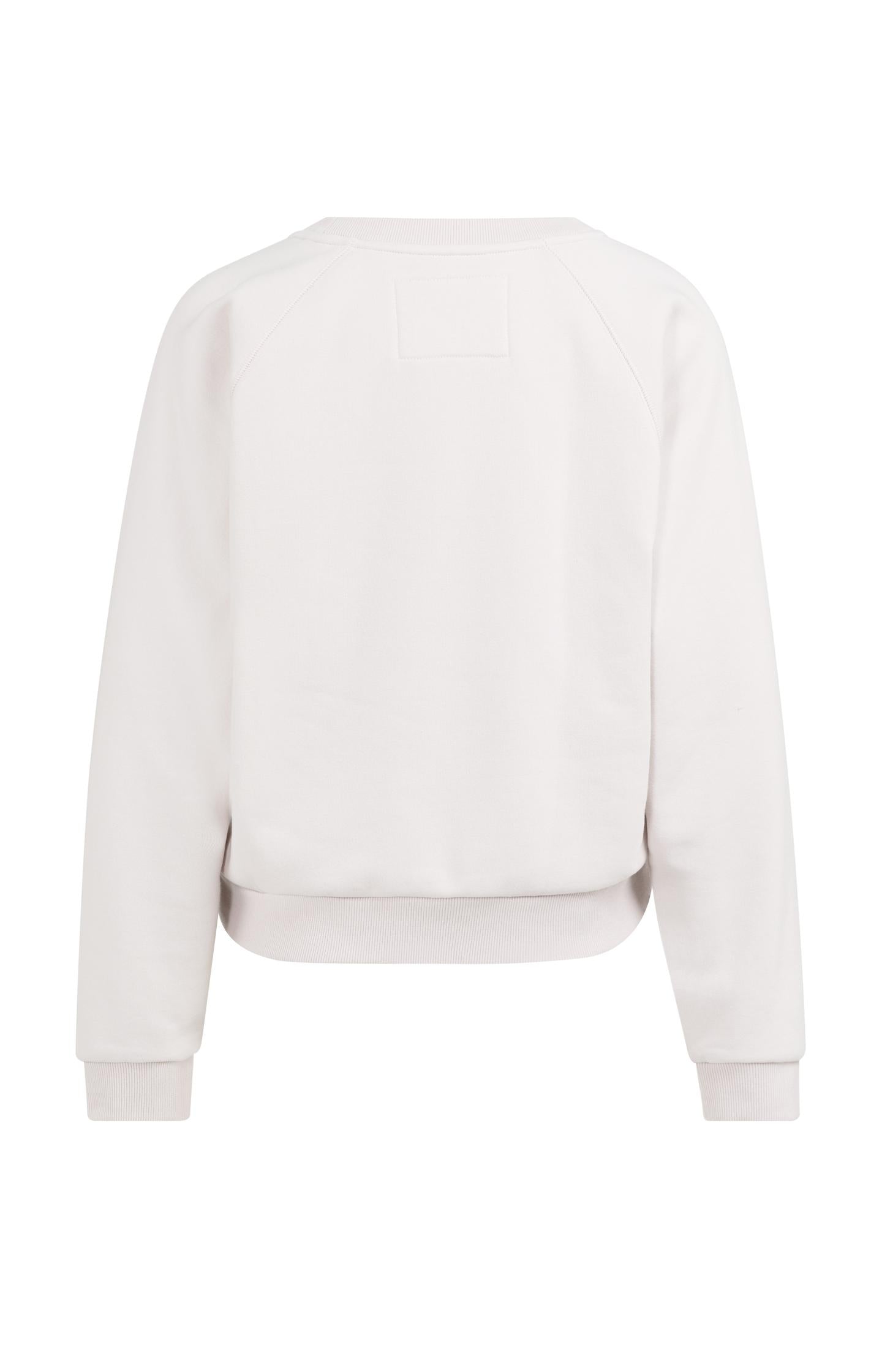 Sweater with V-neck and ribbed trims