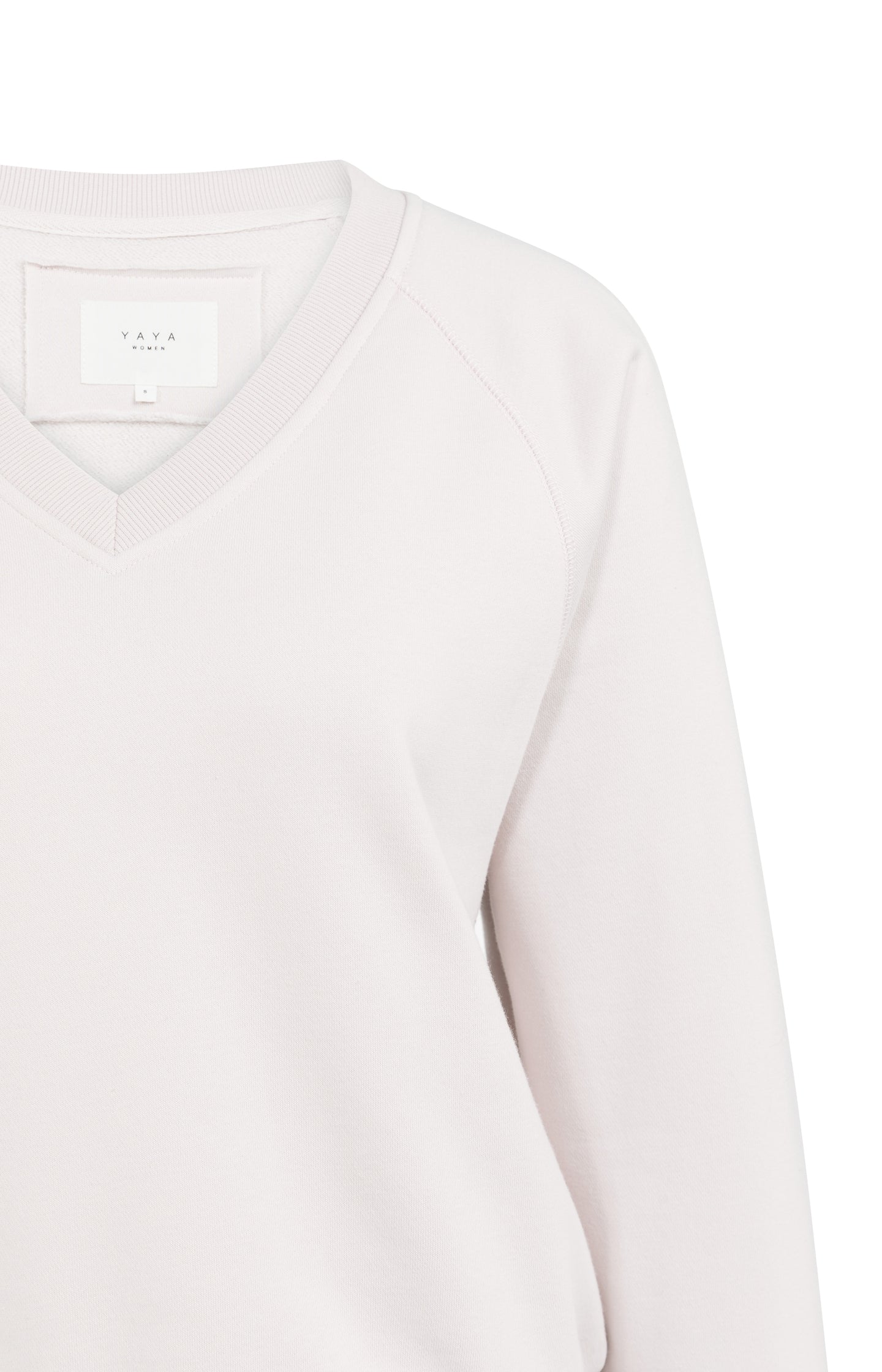 Sweater with V-neck and ribbed trims