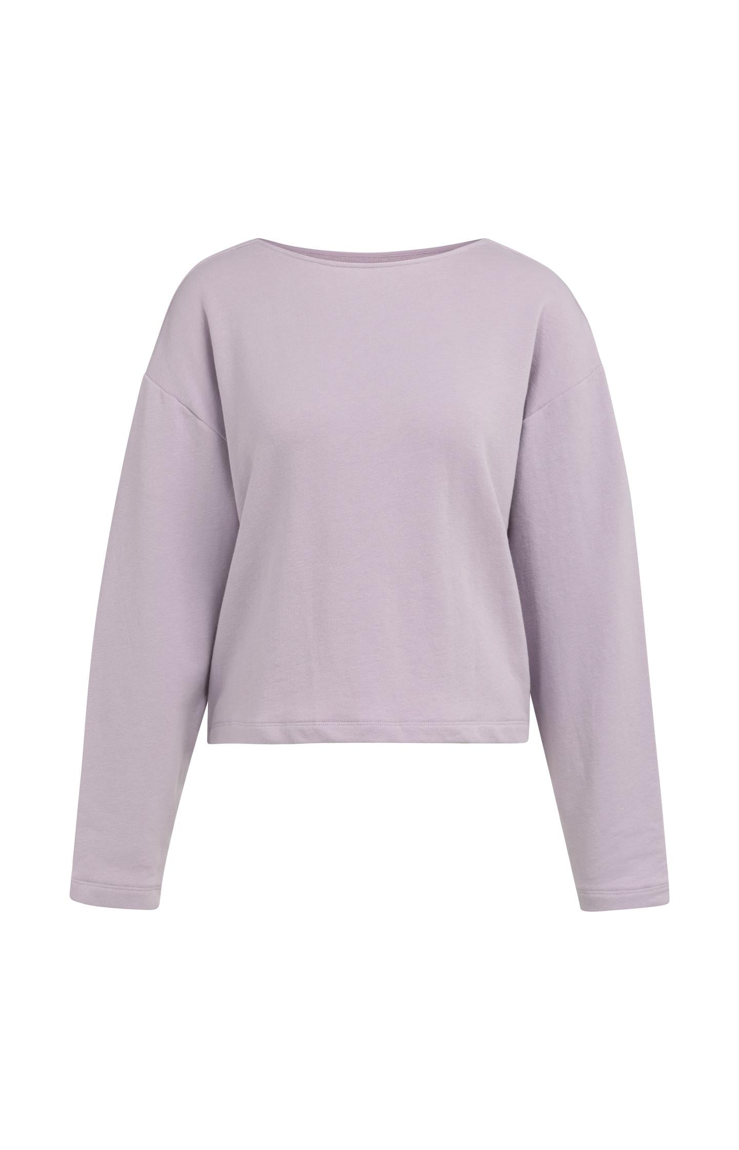Pull col V, effet torsadé au dos